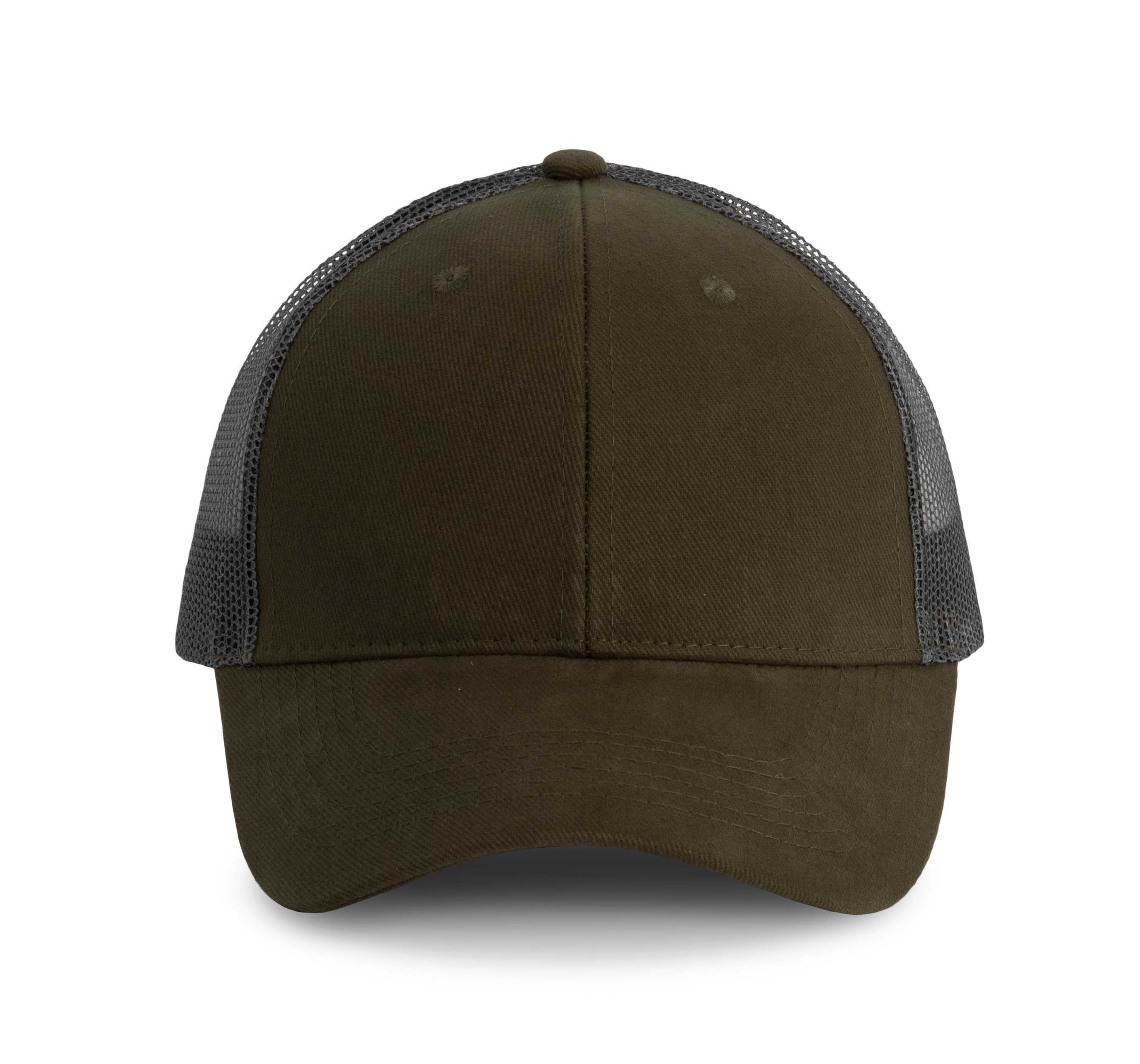 Gorra Trucker - 6 paneles Dark Khaki / Dark Grey