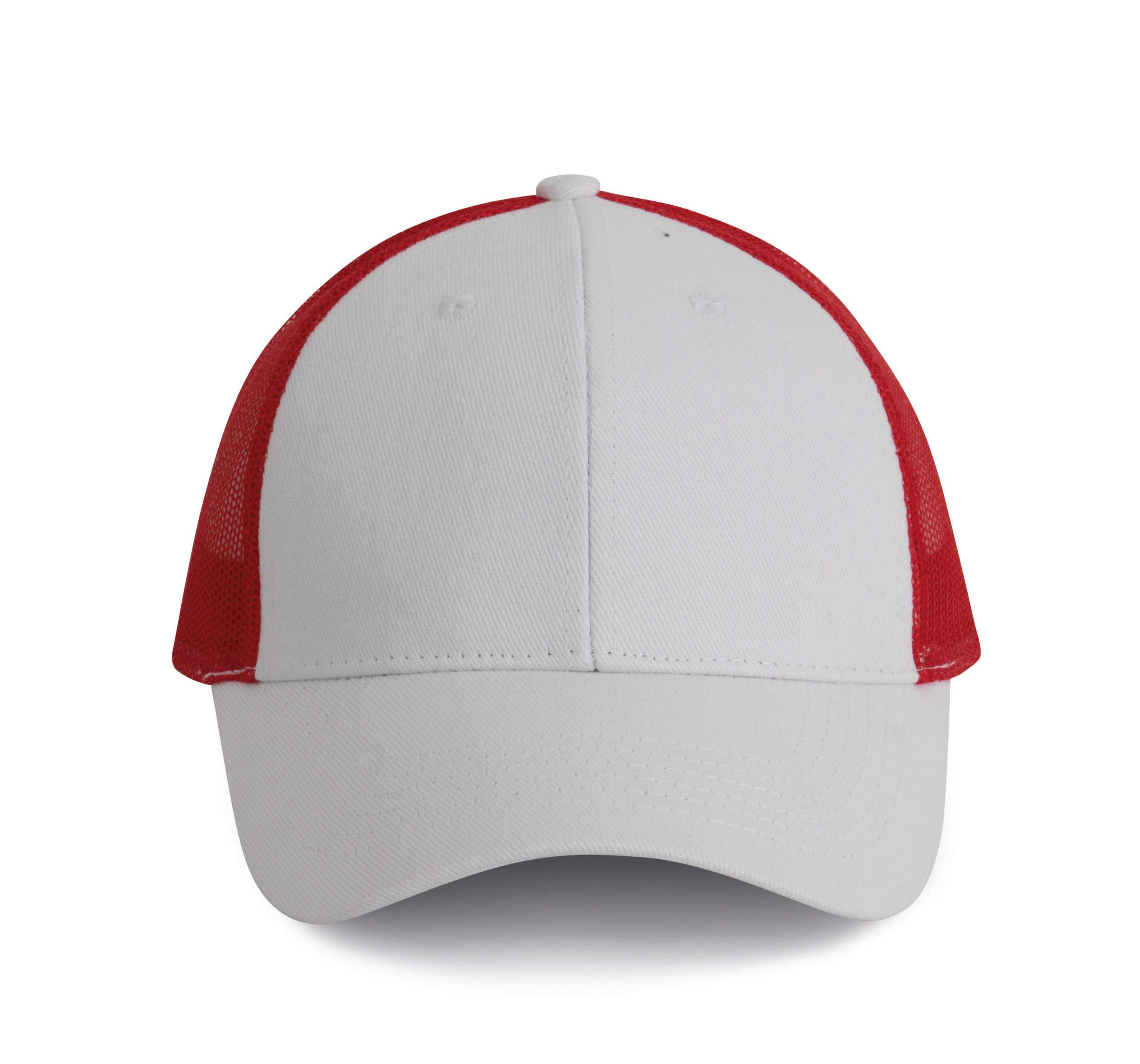 Gorra Trucker - 6 paneles White / Red