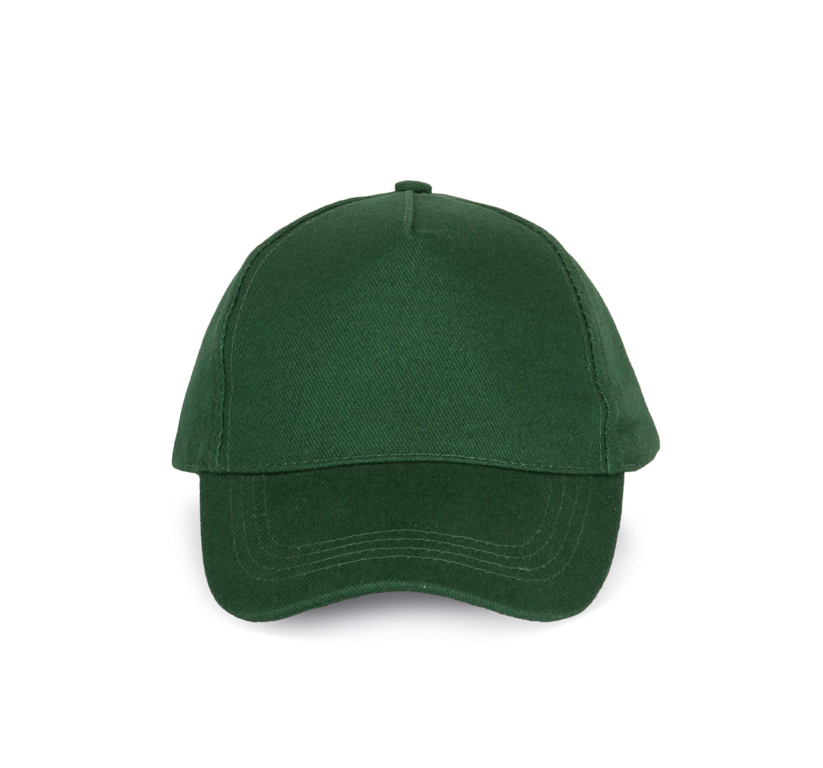 Gorra algodón grueso - 5 paneles Forest Green