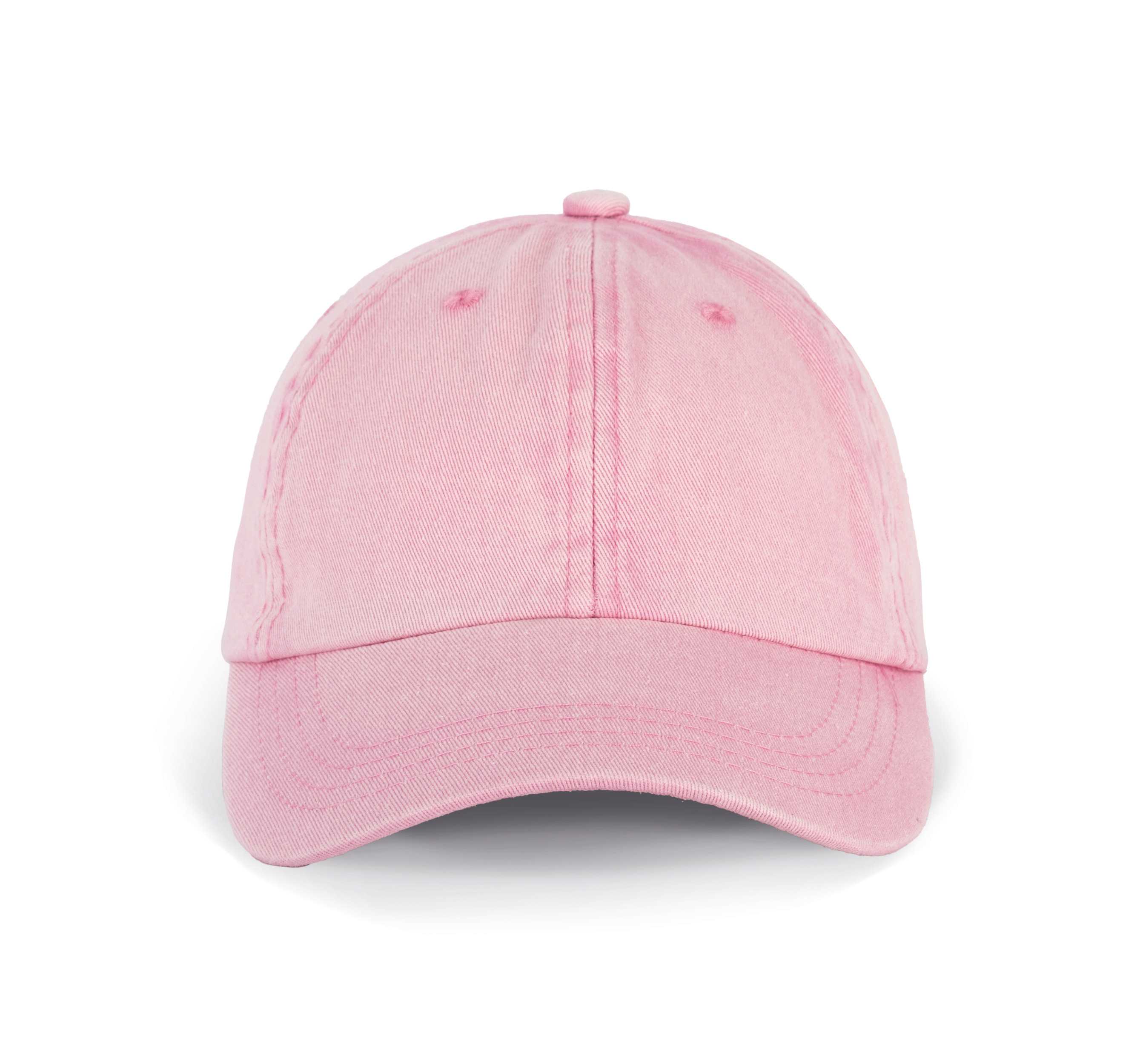 Gorra vintage - Seis paneles Dark Pink Washed