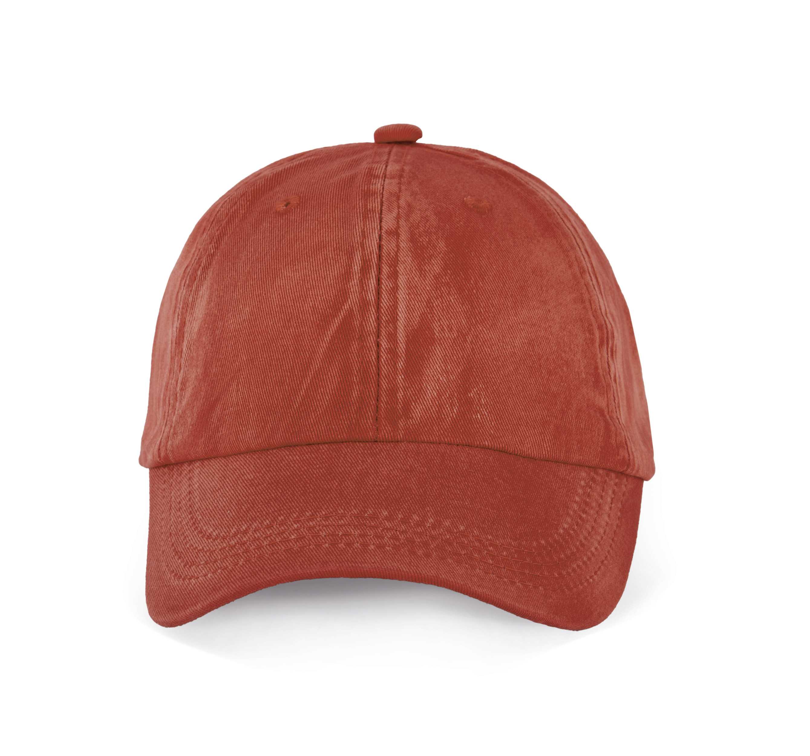 Gorra vintage - Seis paneles Washed Orange Brick