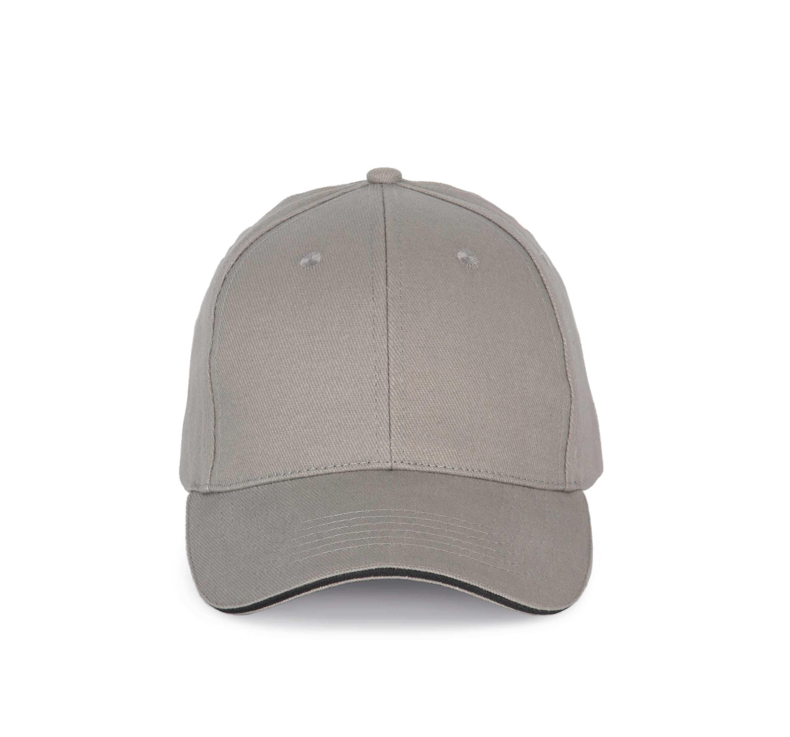 Gorra con sándwich contrastado - 6 paneles Light Grey / Dark Grey
