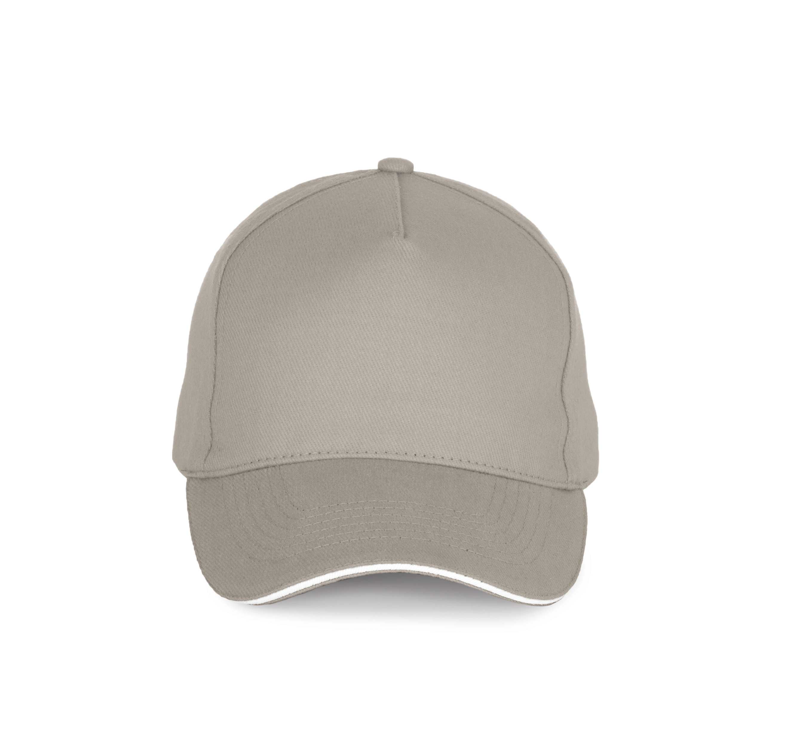 Gorra - 5 paneles Beige / White