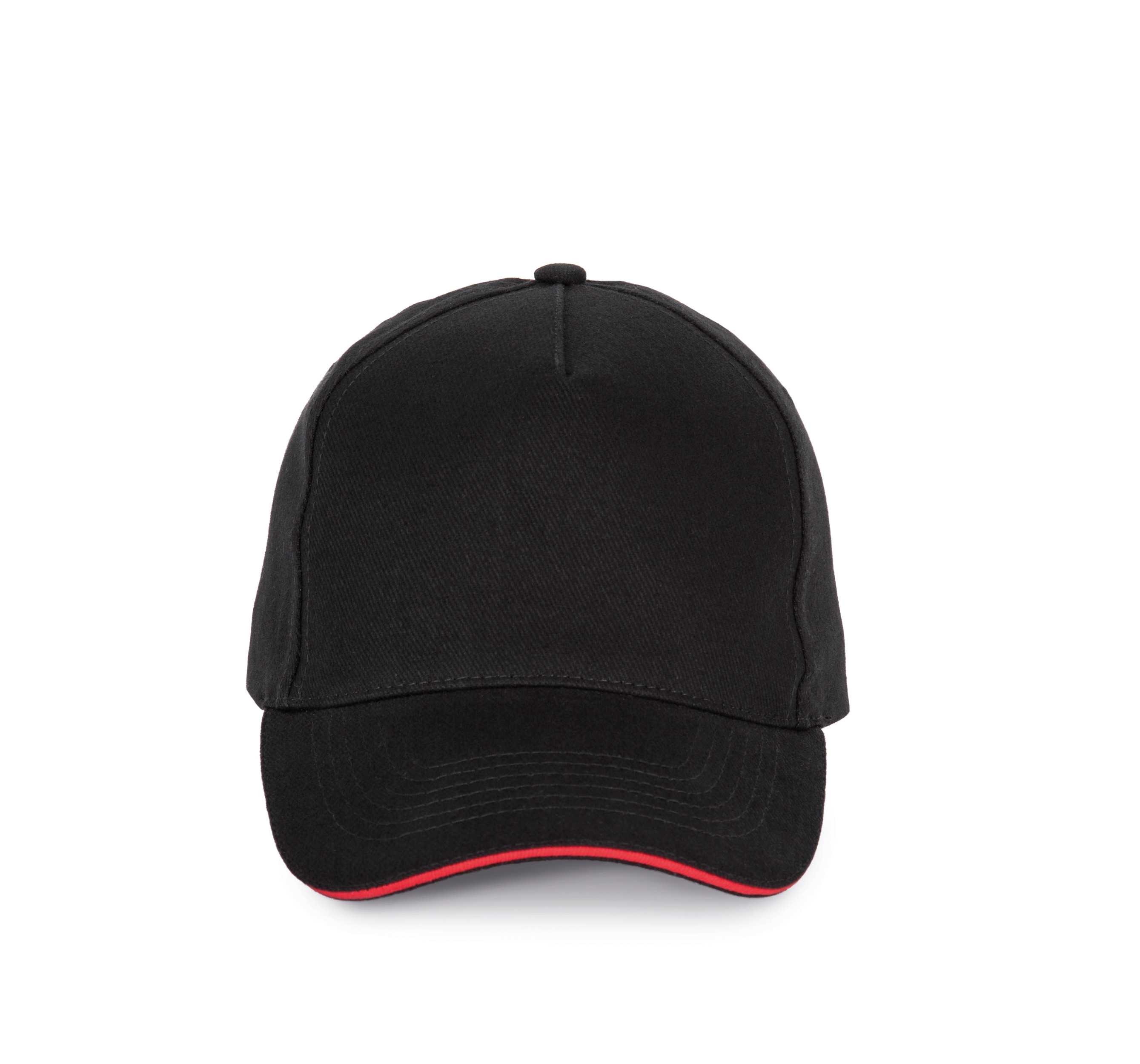 Gorra - 5 paneles Black / Red