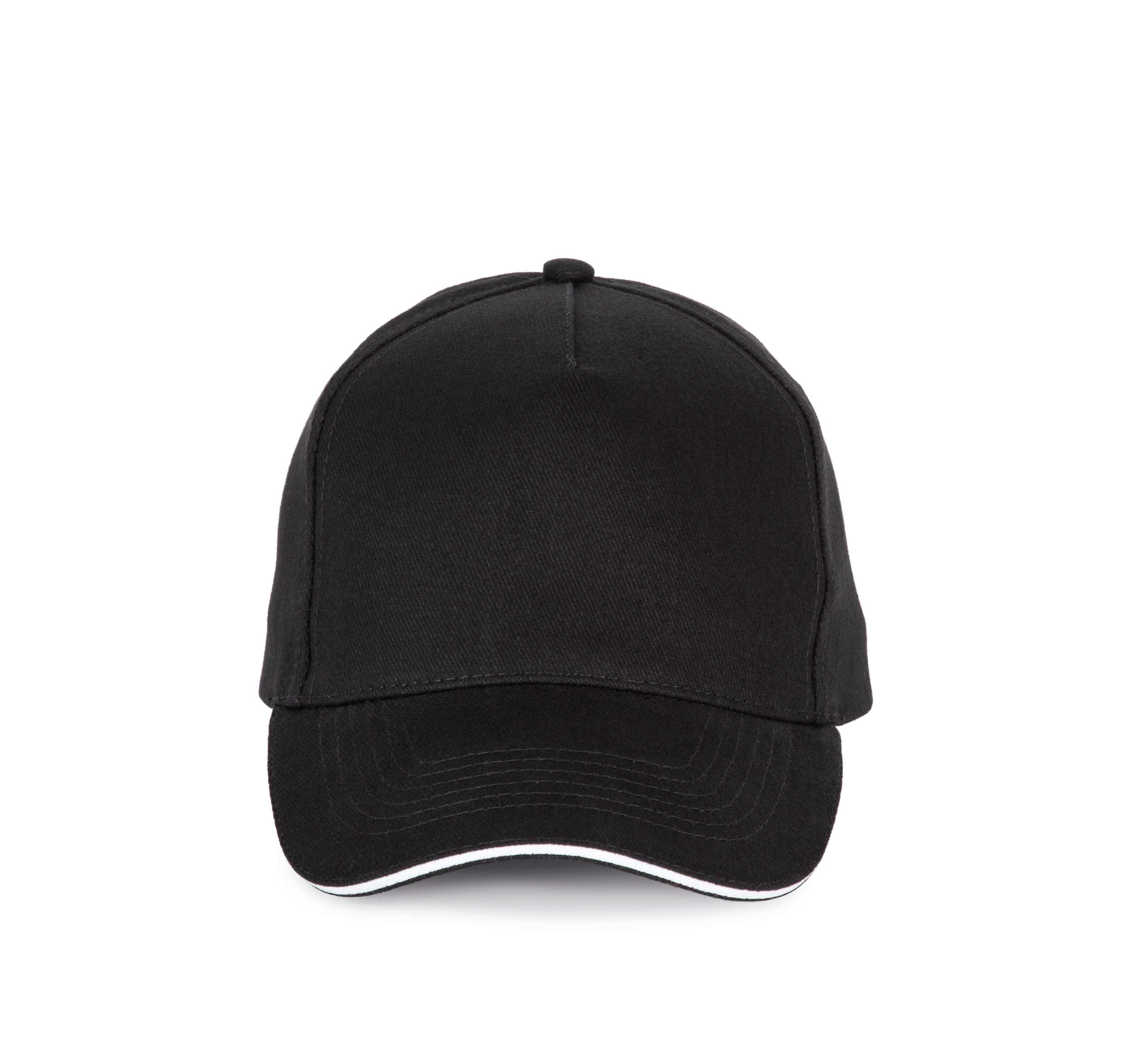 Gorra - 5 paneles Black / White