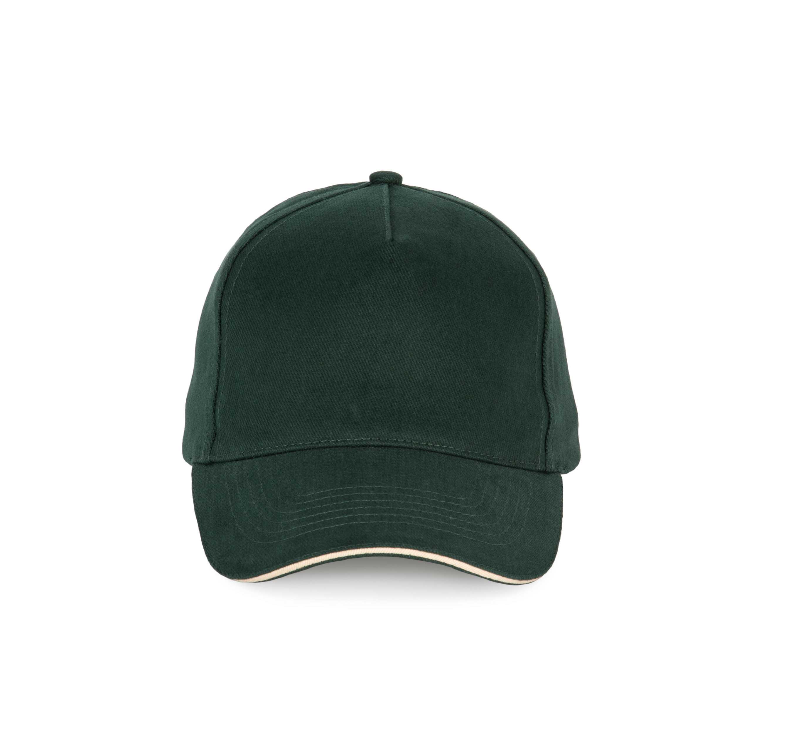 Gorra - 5 paneles Forest Green / Beige