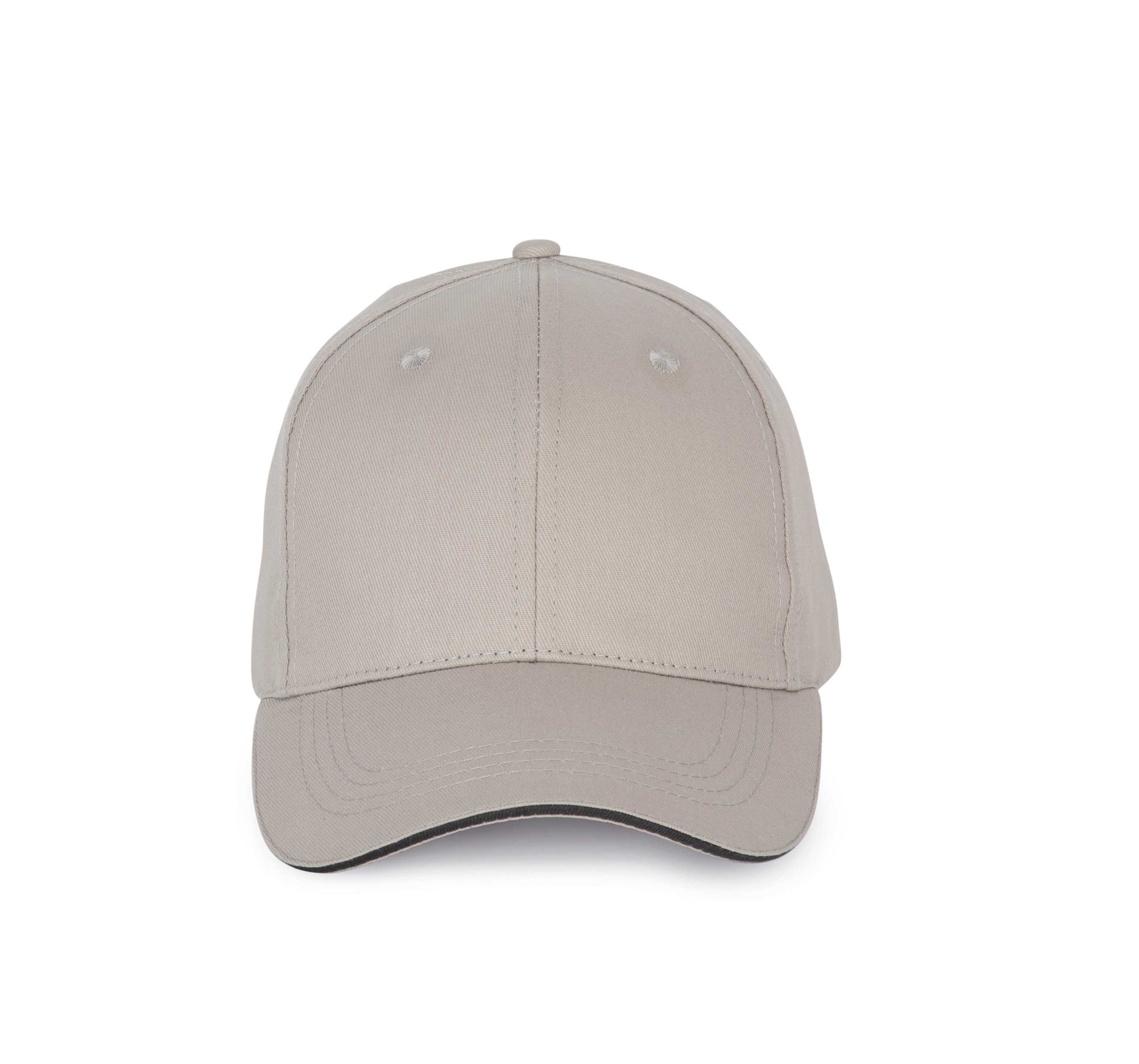 Gorra con sándwich contrastado - 6 paneles Light Grey / Dark Grey