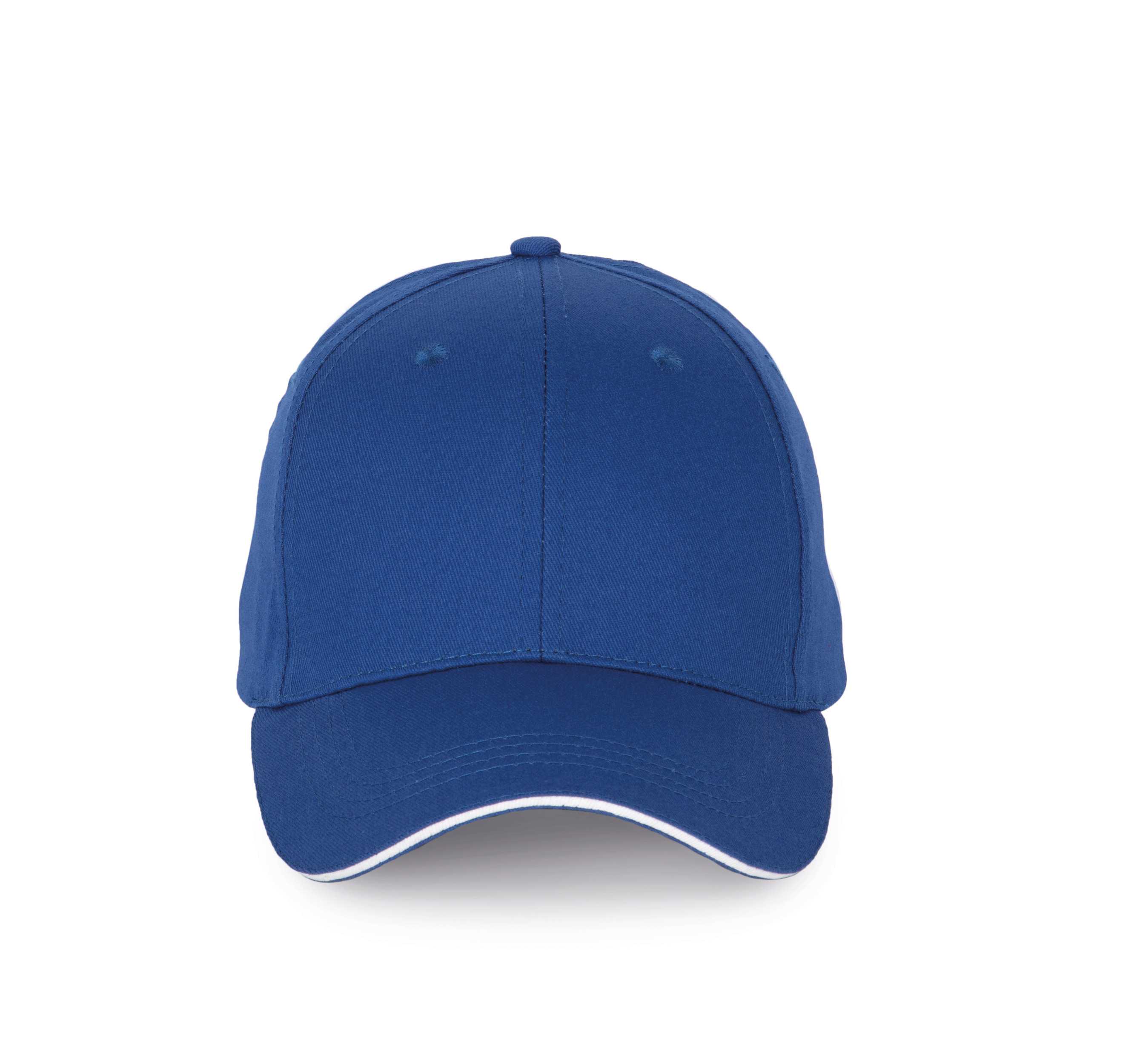 Gorra con sándwich contrastado - 6 paneles Royal Blue / White