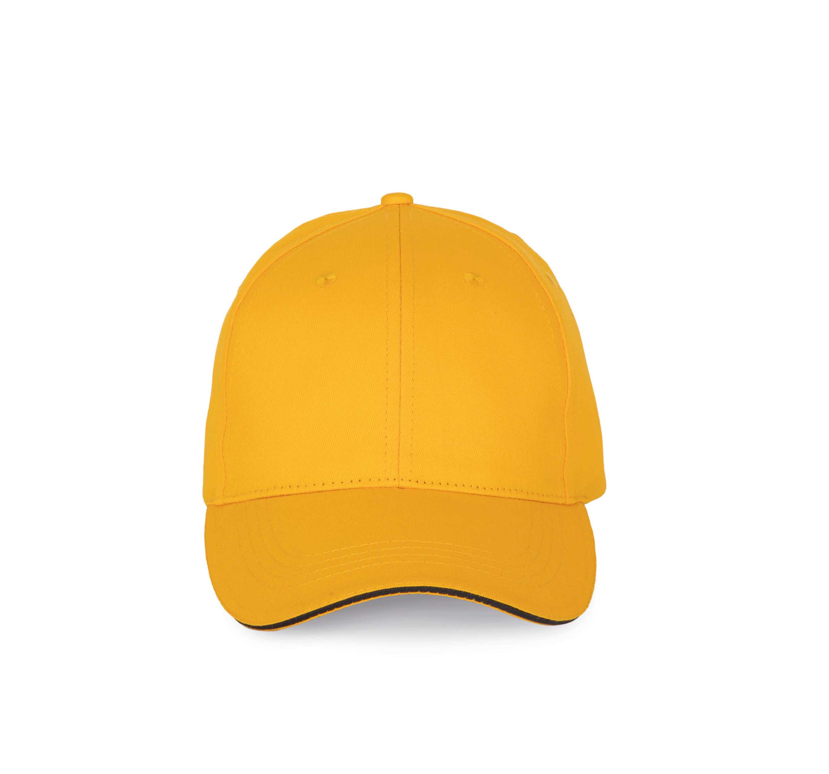 Gorra con sándwich contrastado - 6 paneles Yellow / Dark Grey