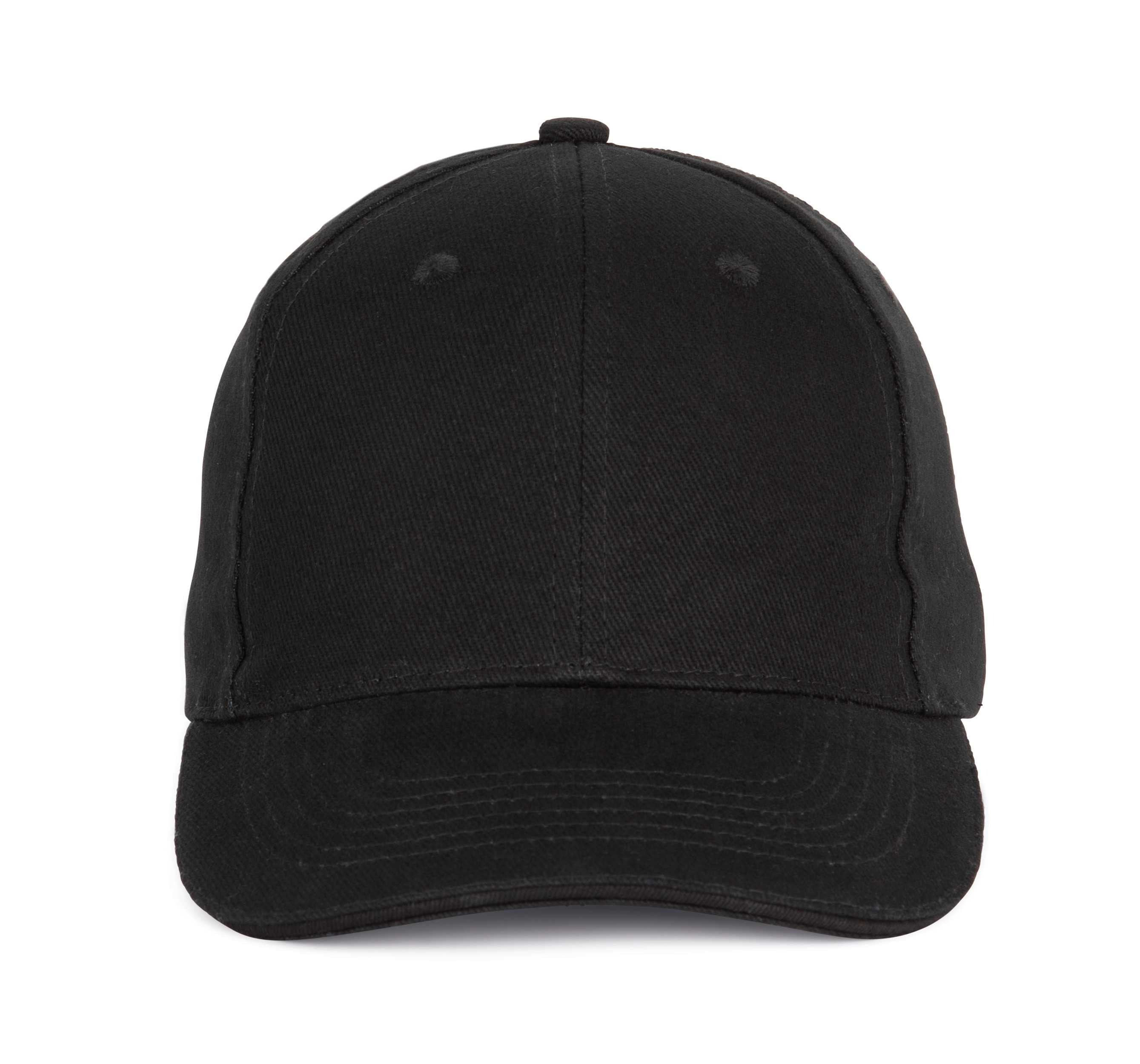 Gorra béisbol con sándwich - 6 paneles Black