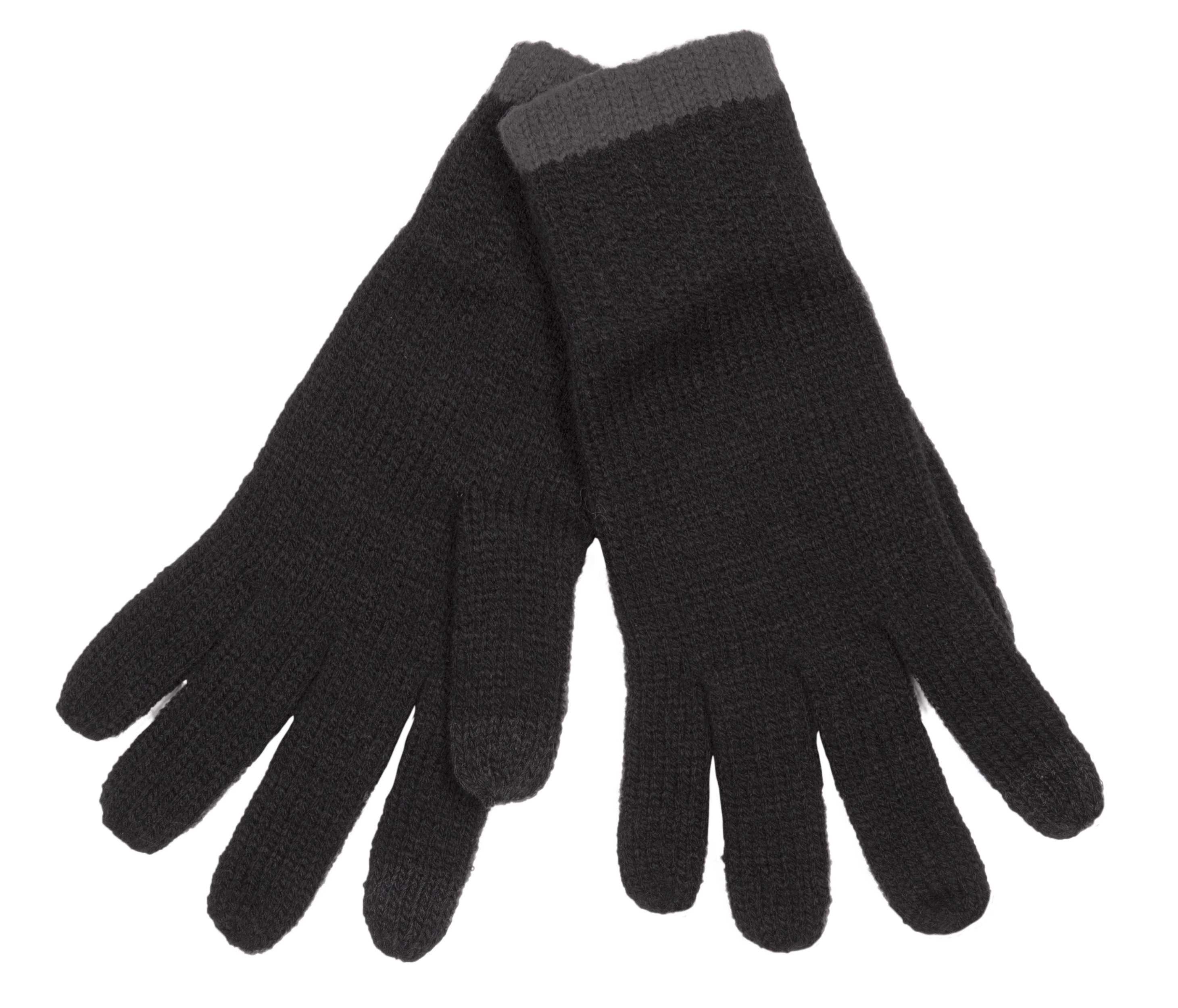 Guantes de punto para pantalla táctil Black / Dark Grey