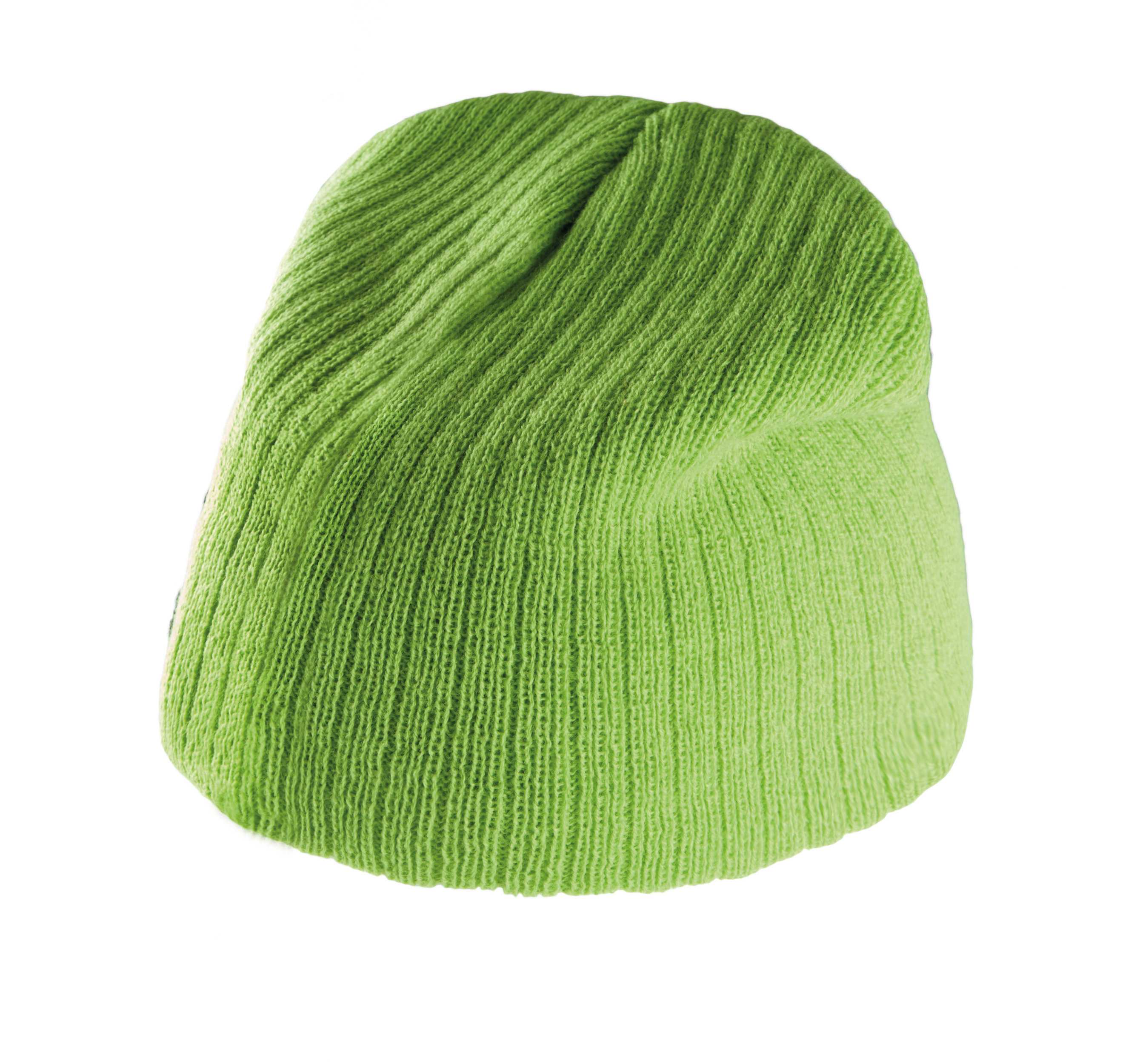 Gorro de punto acanalado Lime