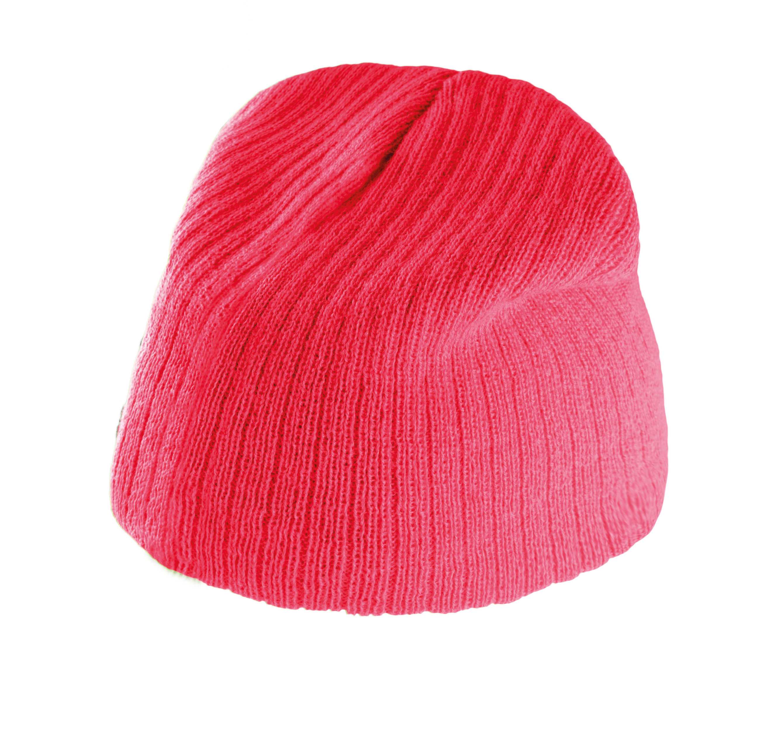 Gorro de punto acanalado Strawberry Pink