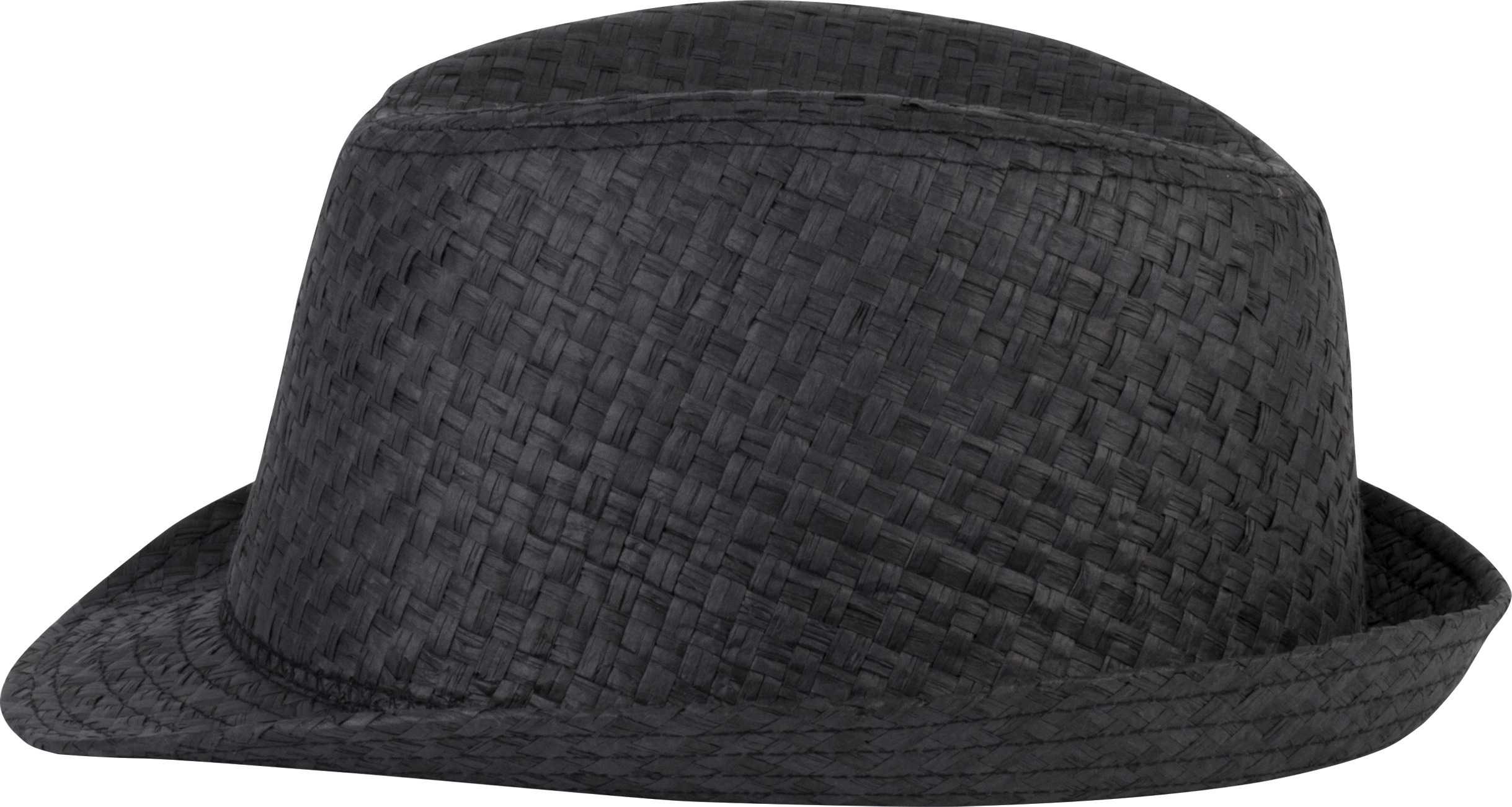 Sombrero de paja estilo Panamá retro Black