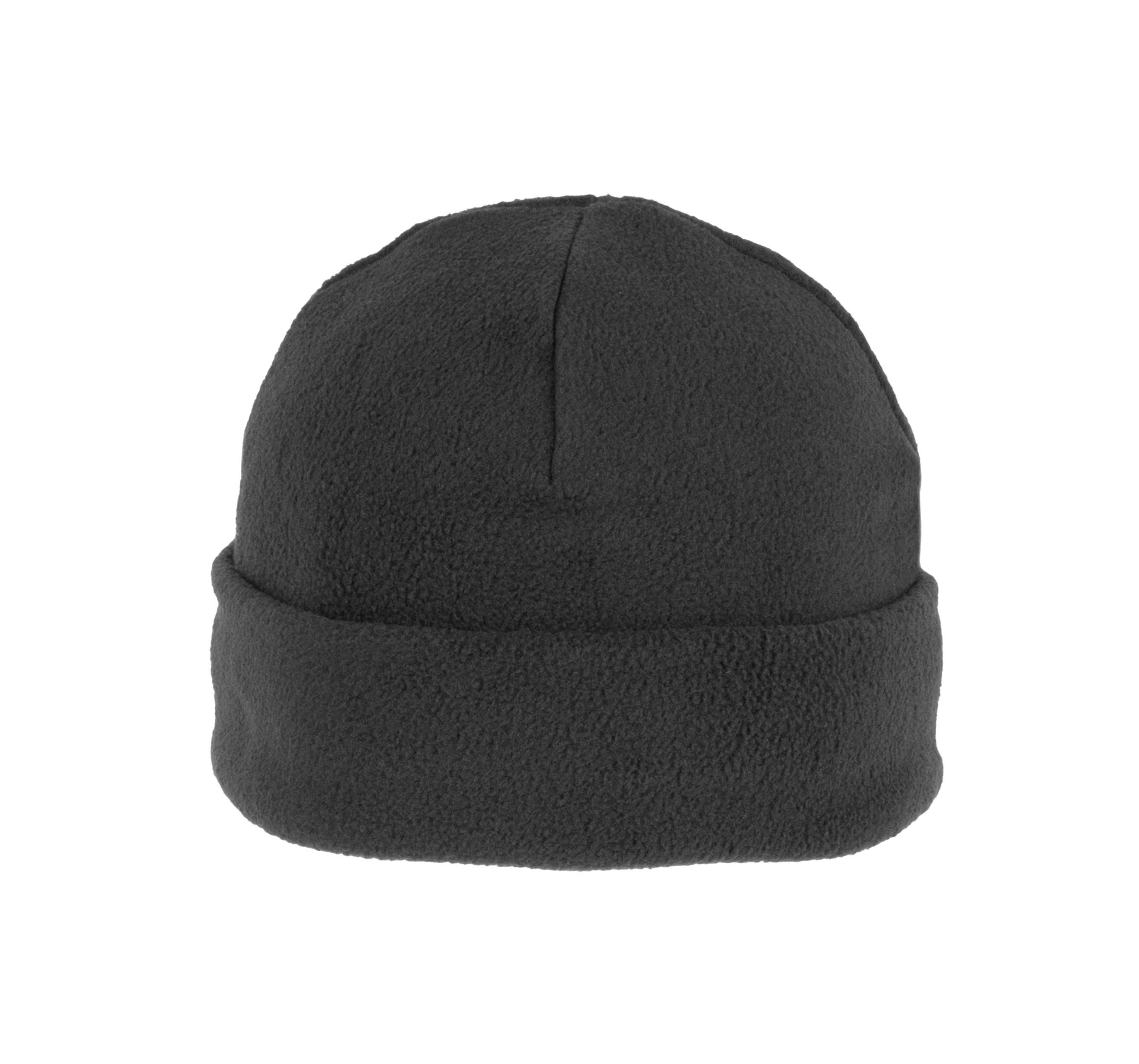Gorro micropolar reciclado con dobladillo Dark Grey