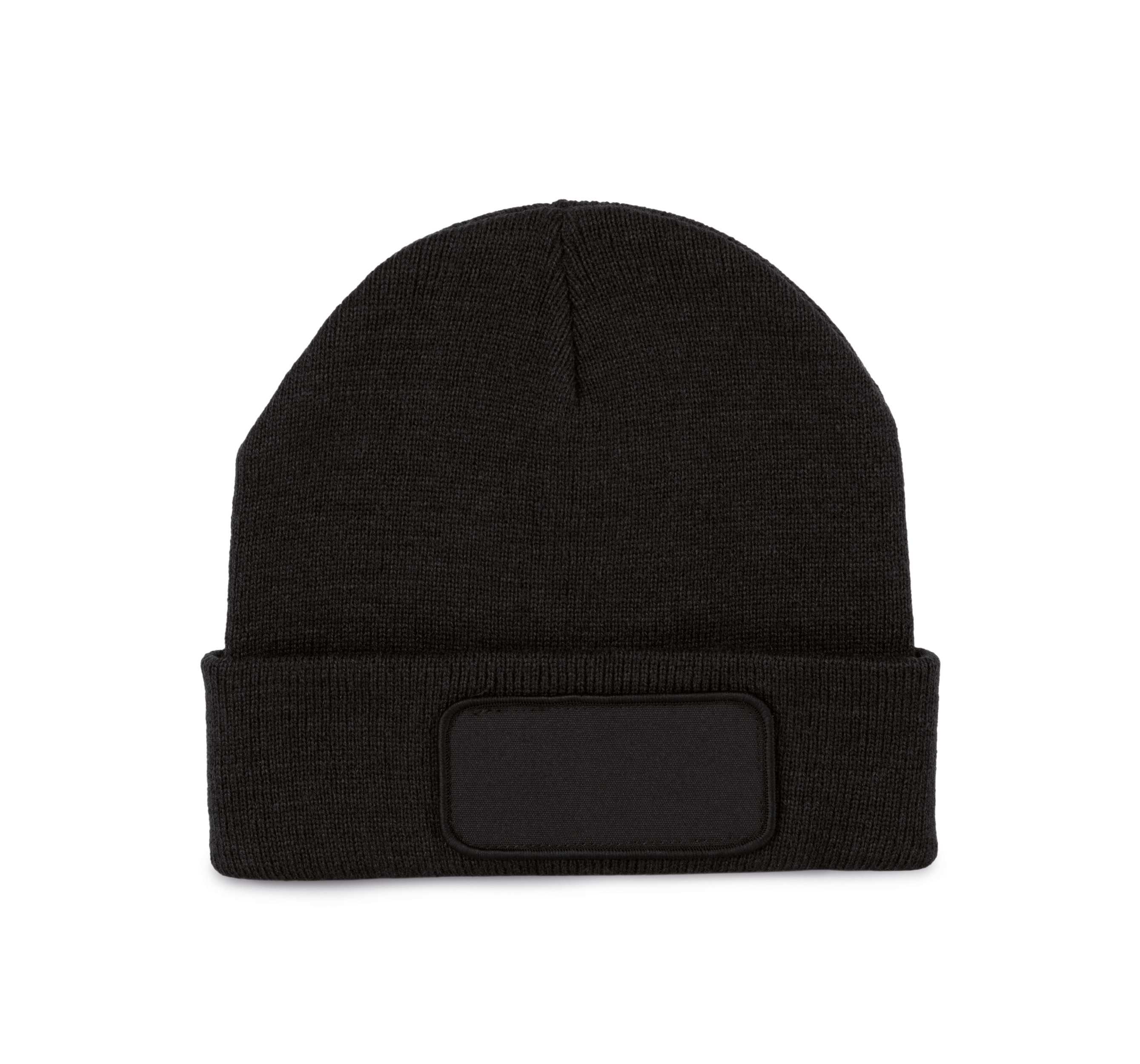Gorro reciclado con parche Black