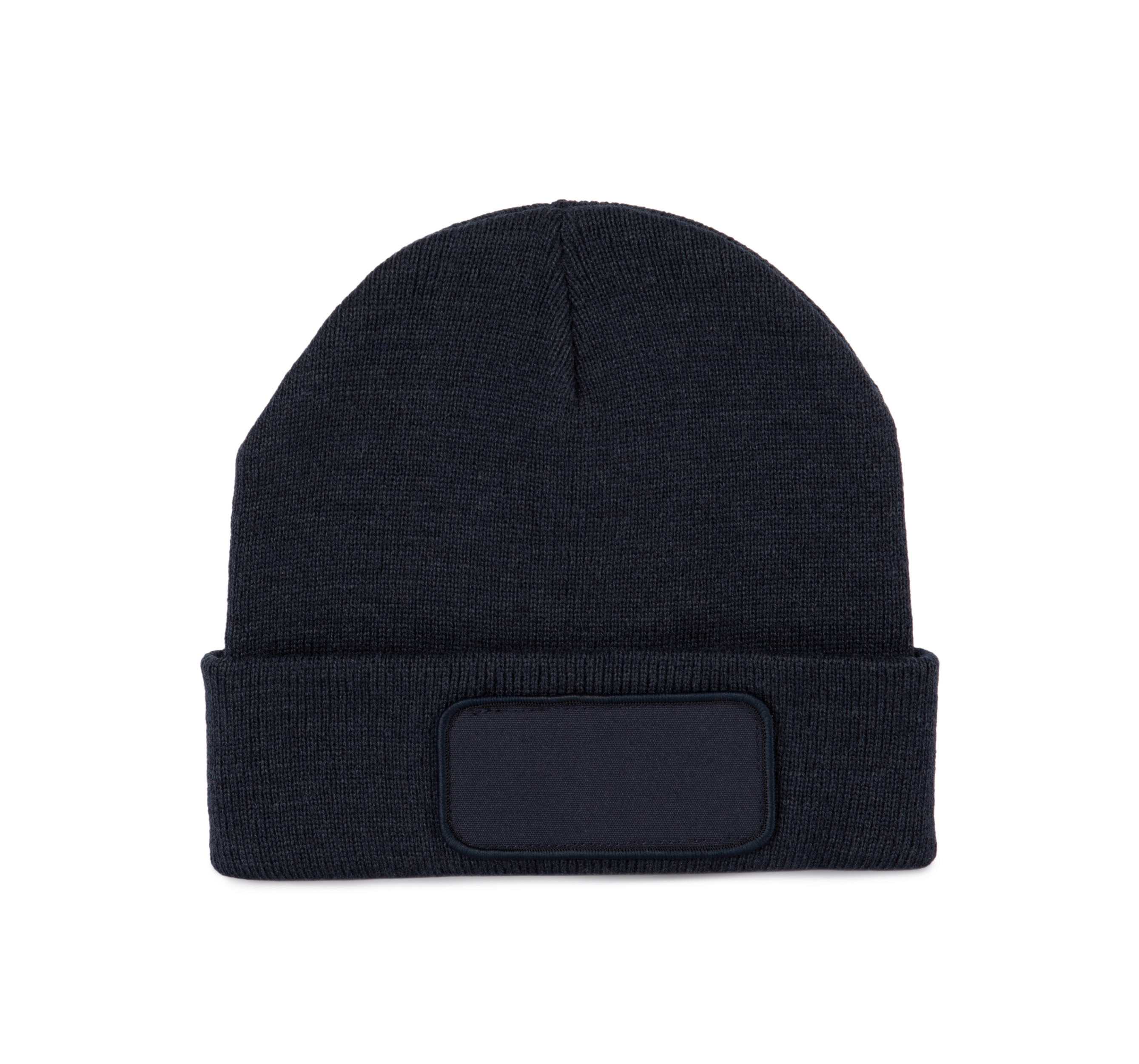 Gorro reciclado con parche Navy