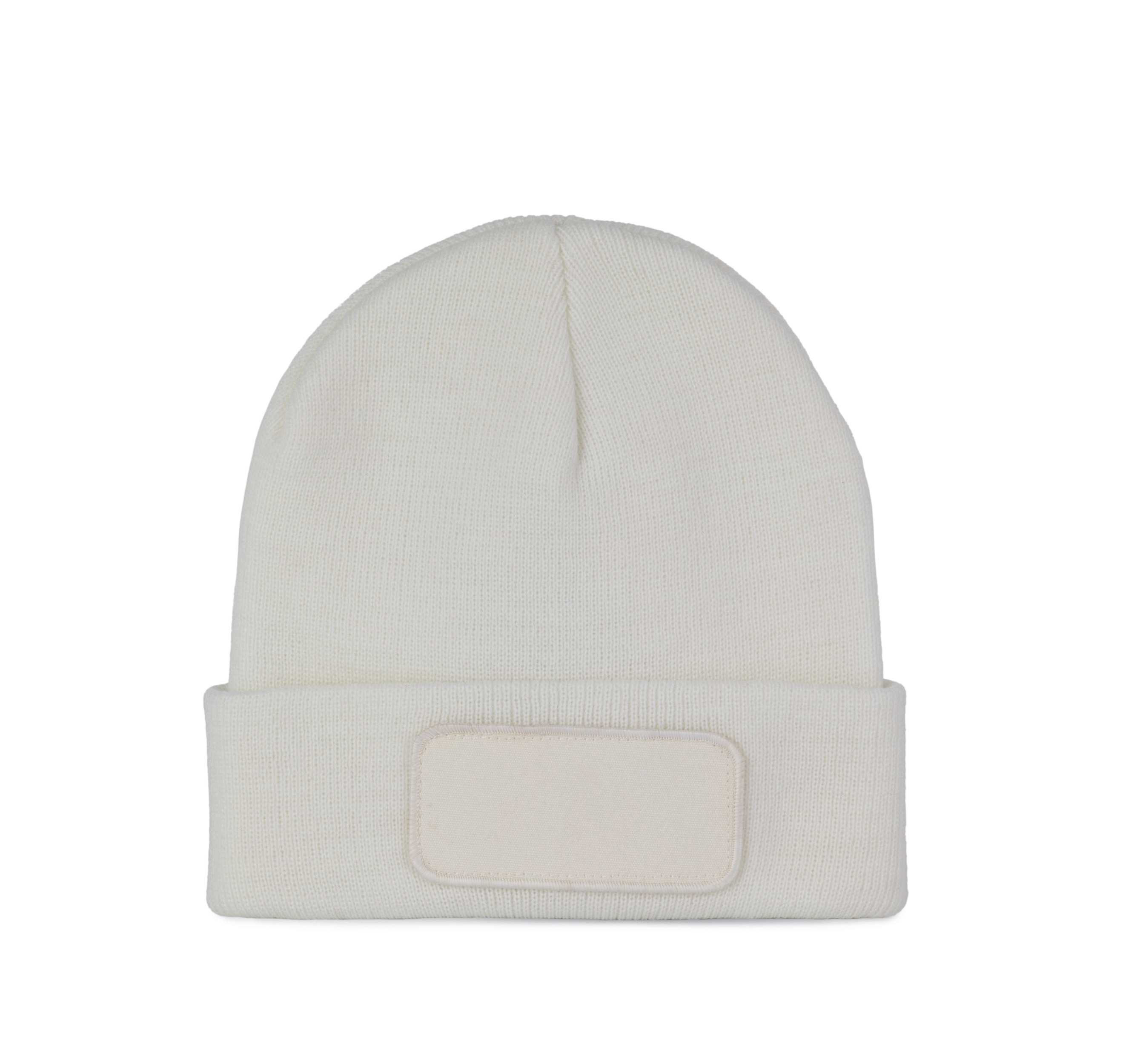 Gorro reciclado con parche White