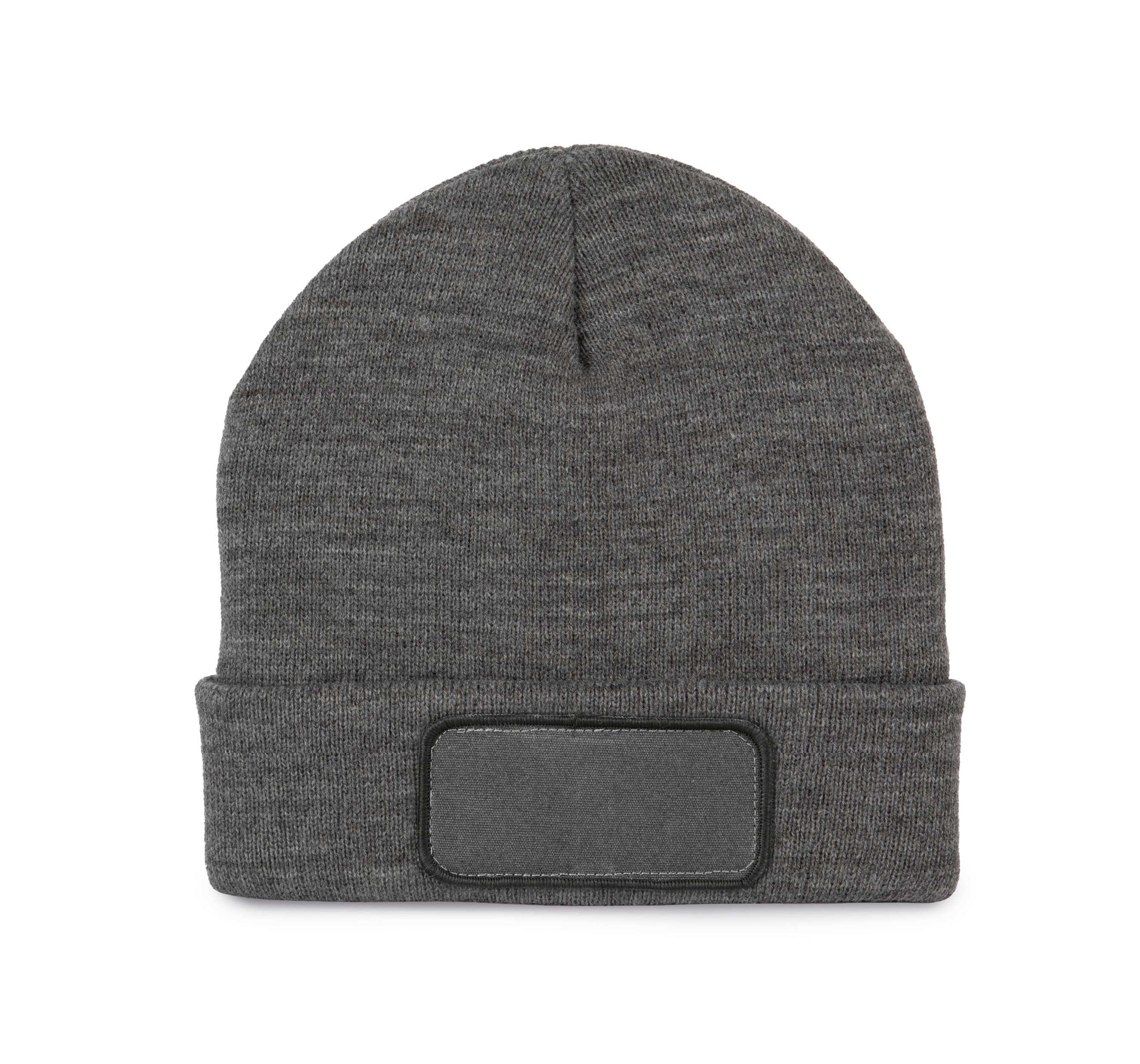 Gorro reciclado con parche y forro Thinsulate™ Grey Heather