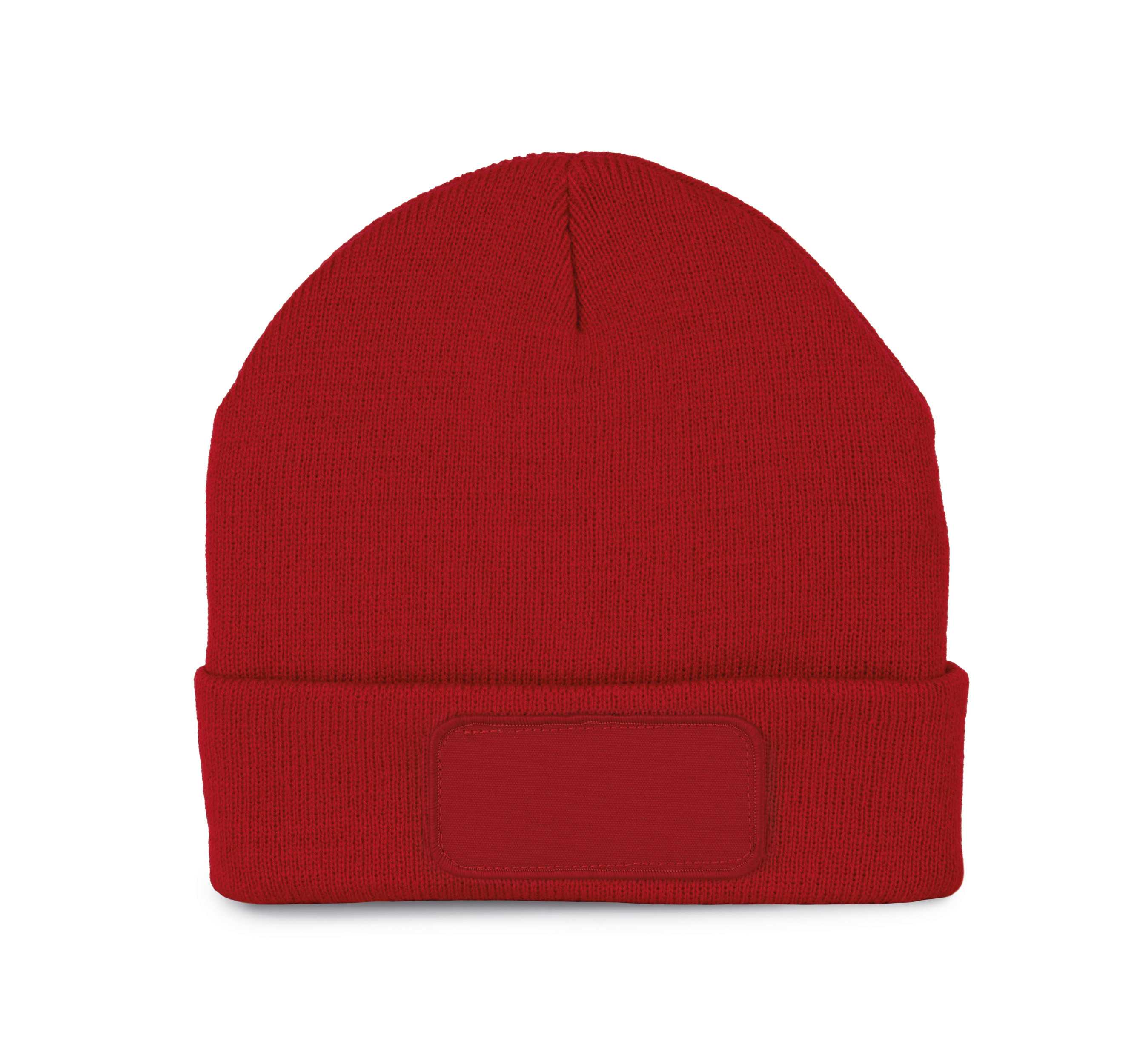 Gorro reciclado con parche y forro Thinsulate™ Red