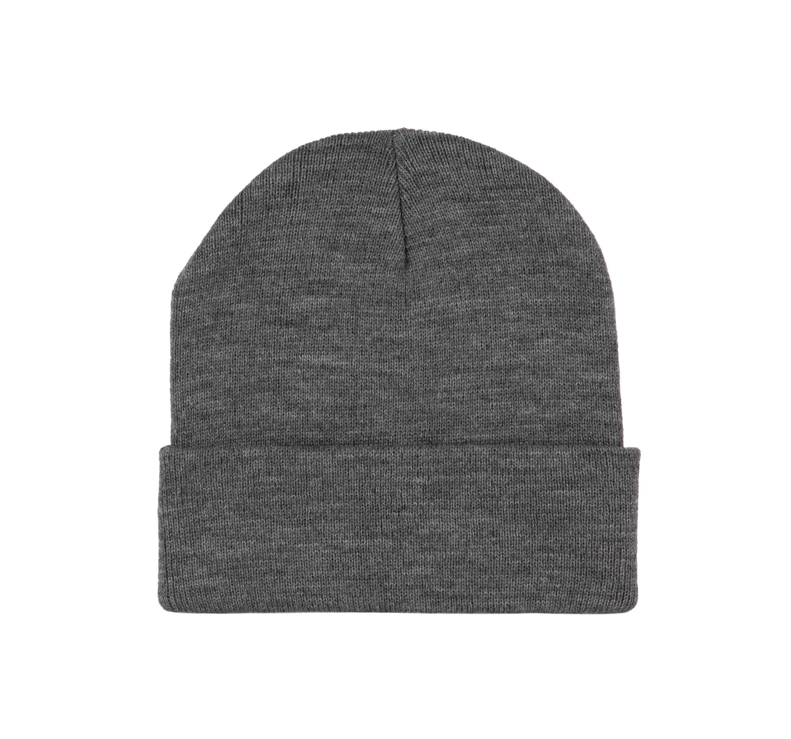 Gorro punto reciclado con dobladillo Grey Heather