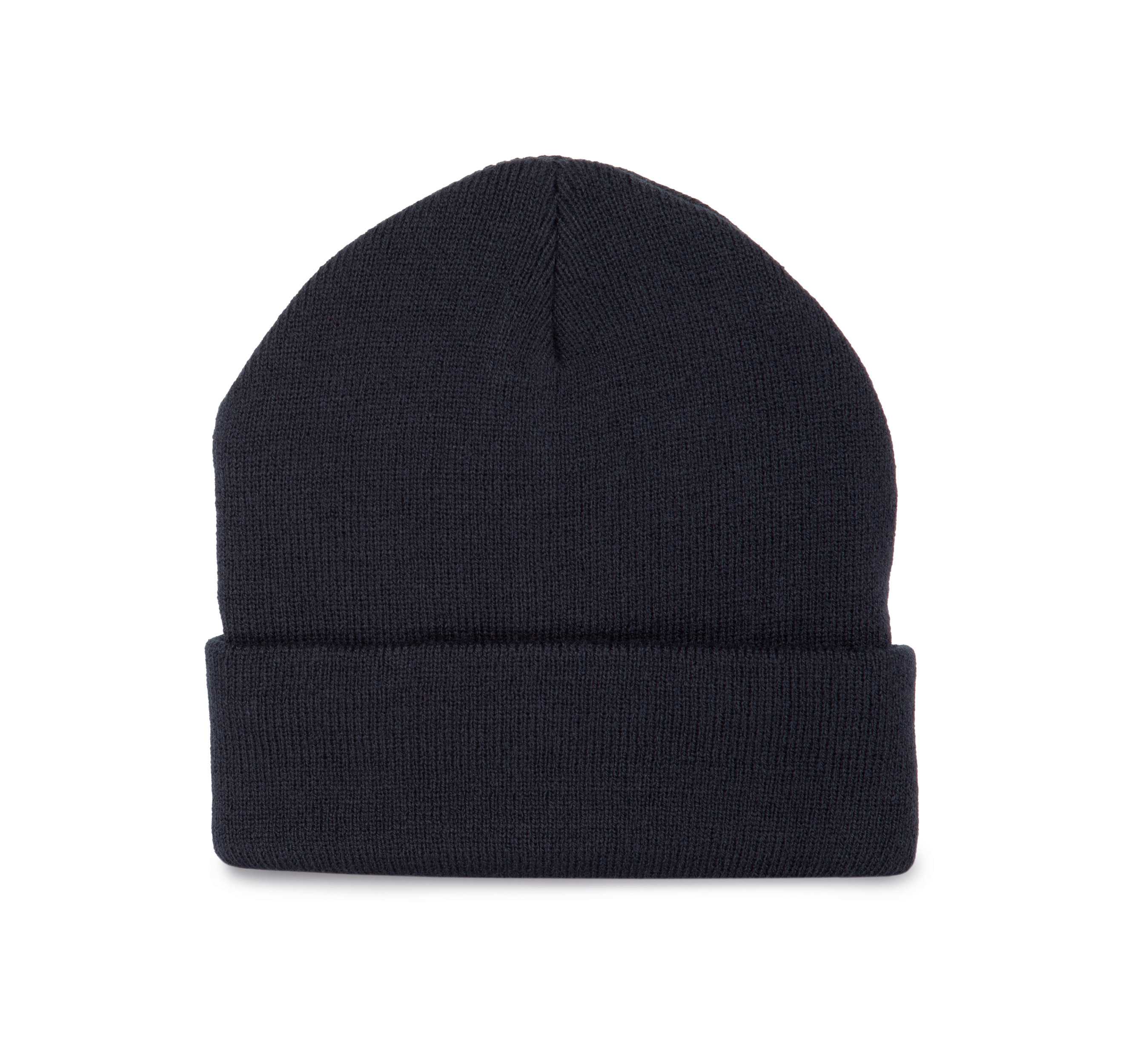 Gorro punto reciclado con dobladillo Navy