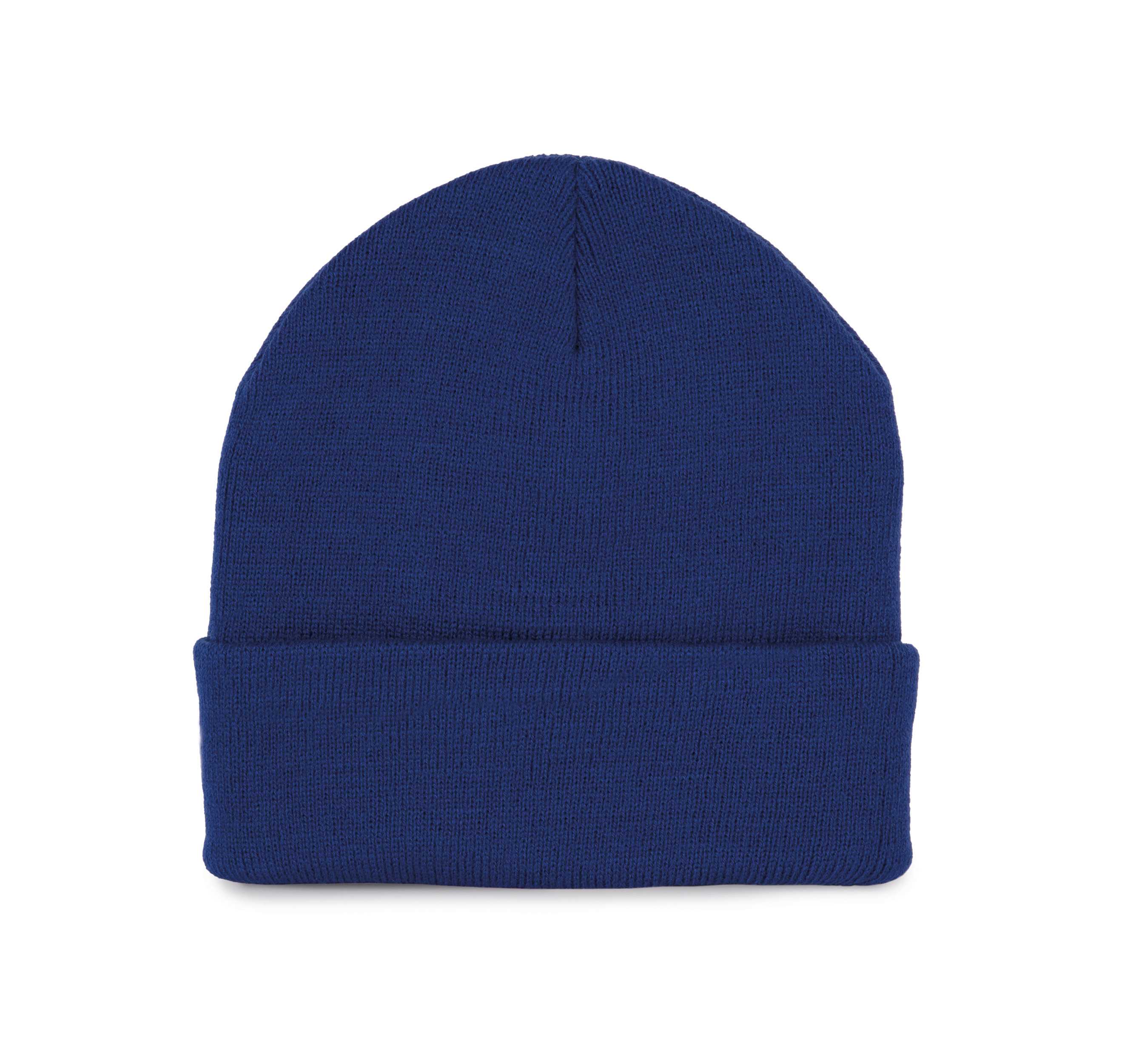Gorro punto reciclado con dobladillo Royal Blue