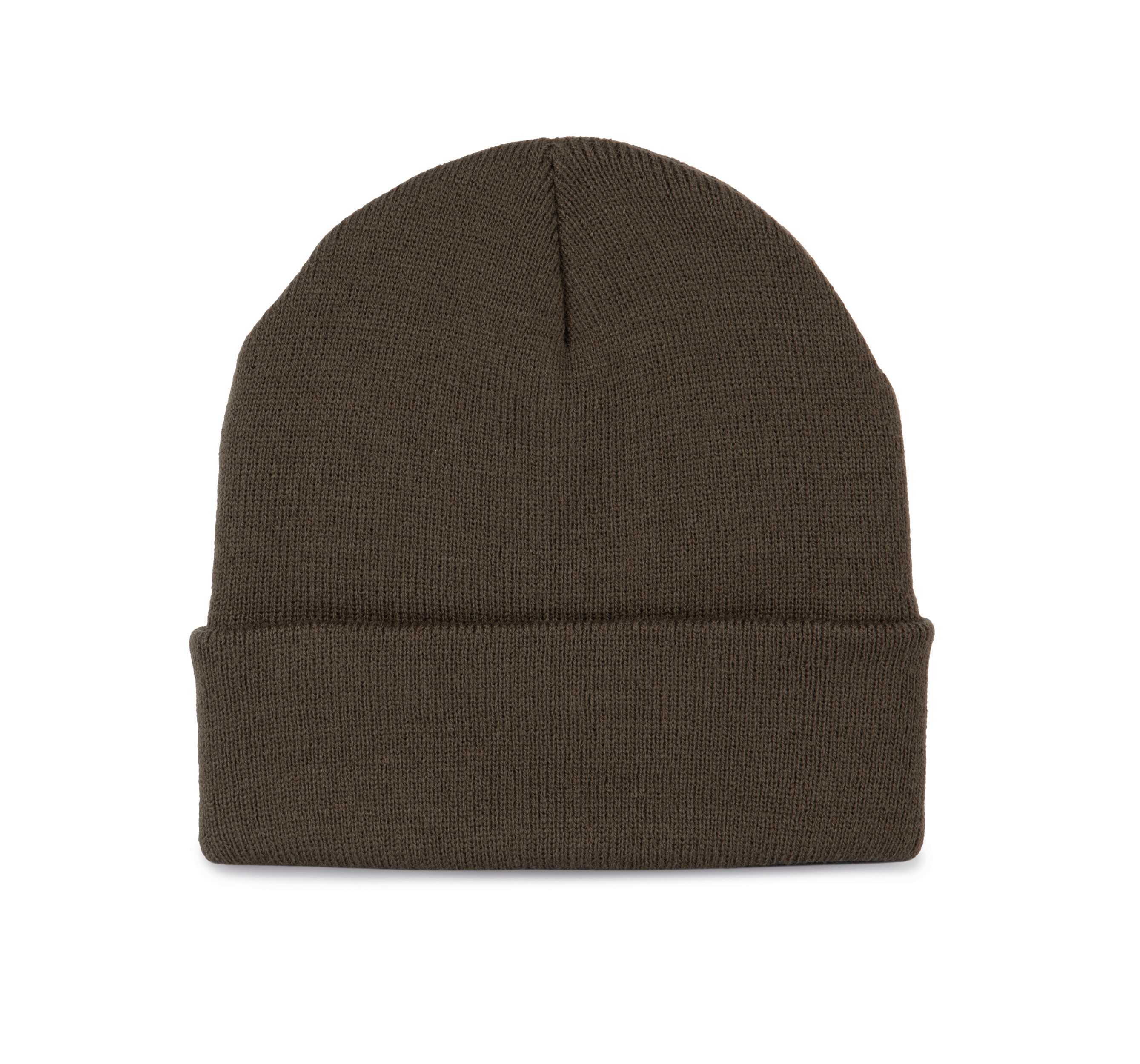 Gorro punto reciclado con forro Dark Khaki