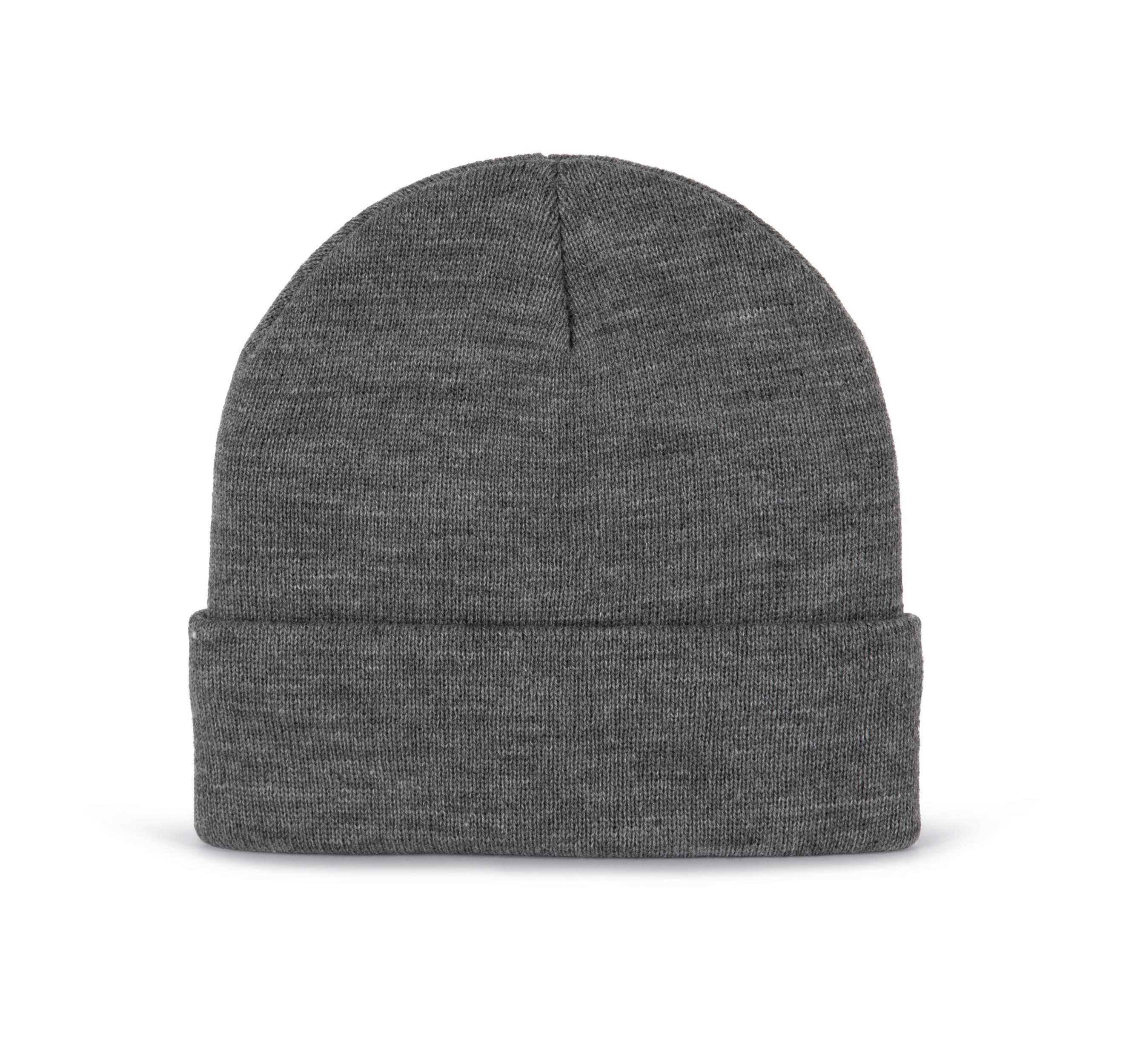 Gorro punto reciclado con forro Grey Heather