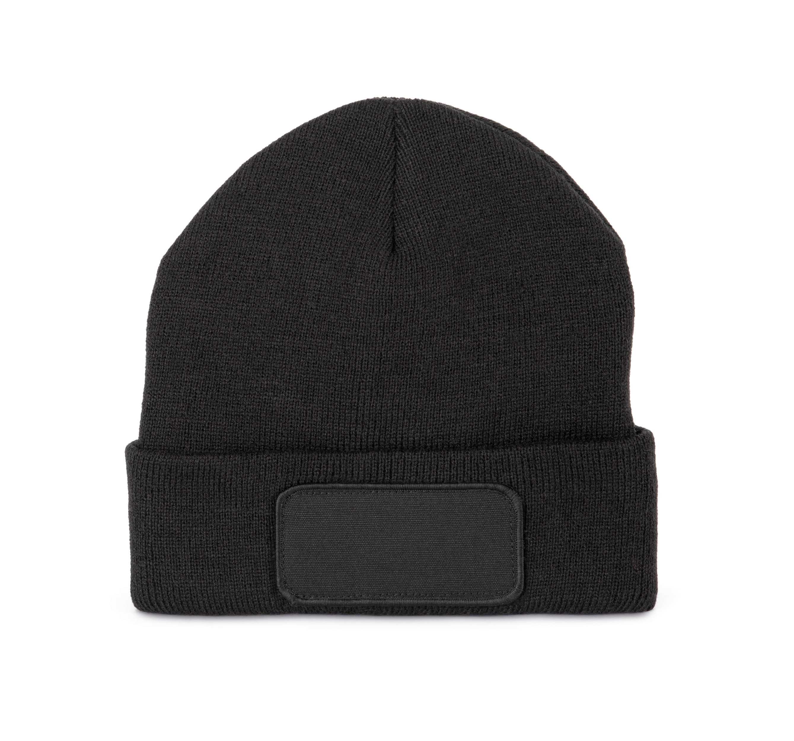 Gorro con parche y forro Thinsulate™ Black
