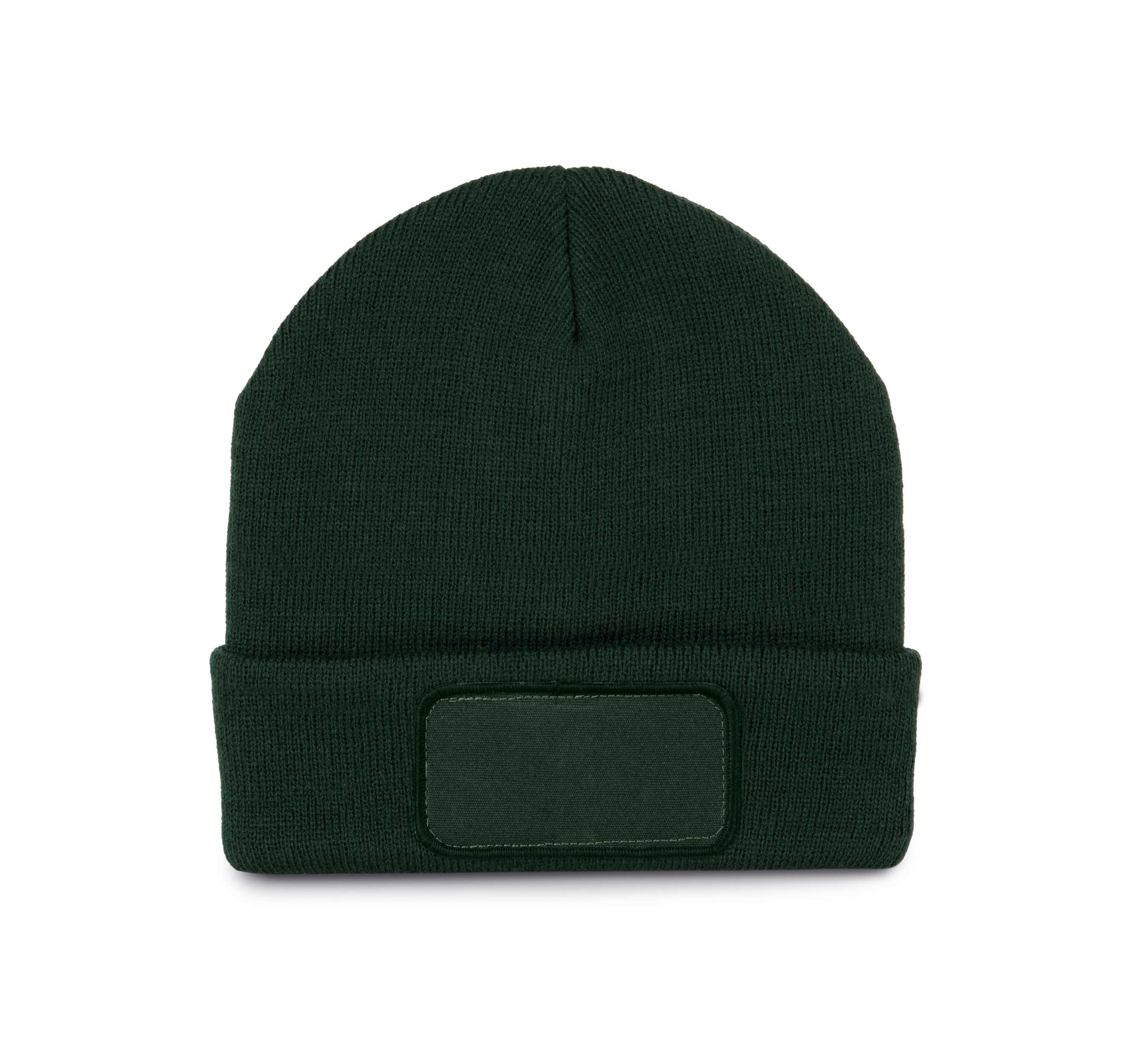 Gorro con parche Forest Green
