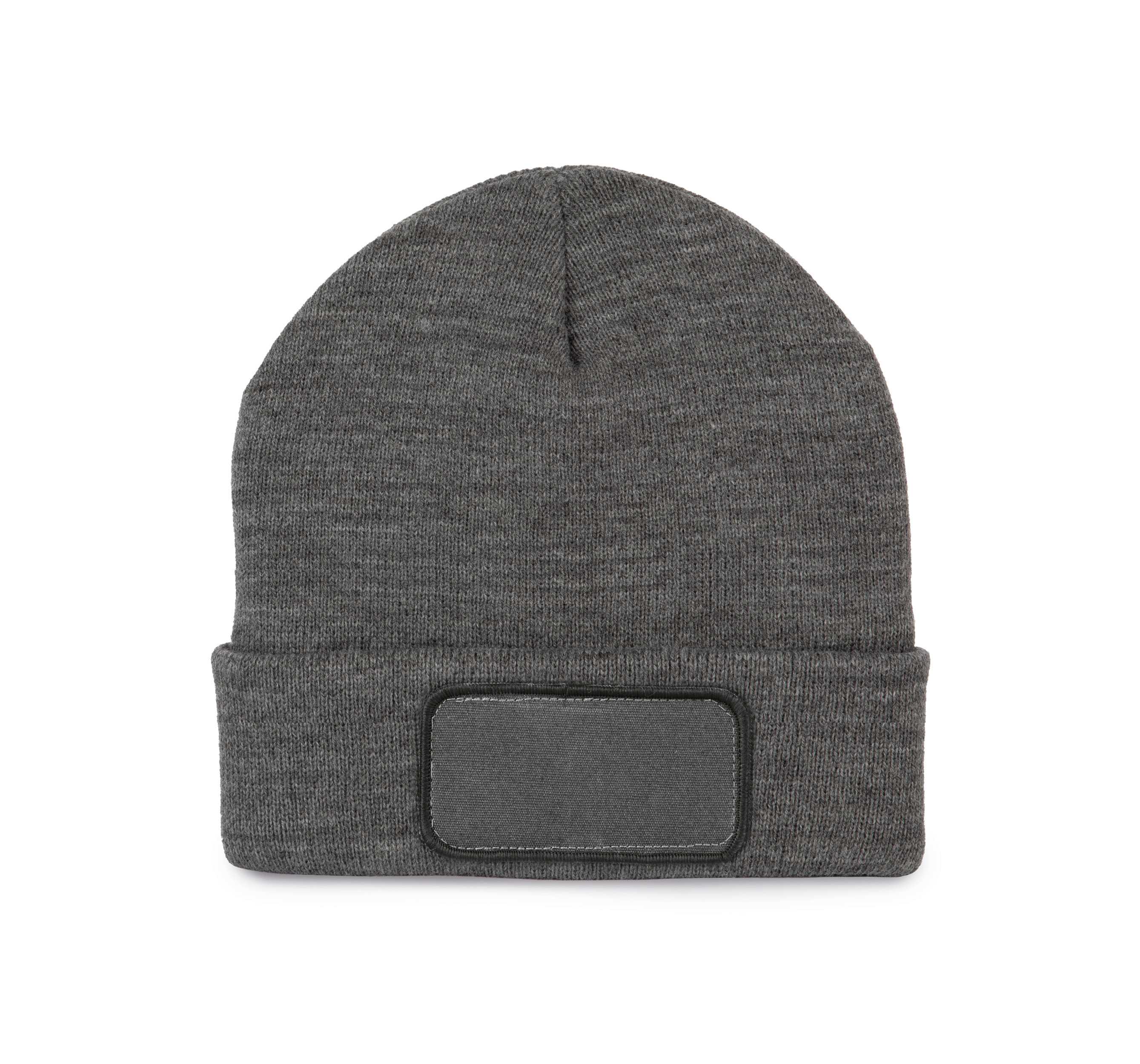 Gorro con parche Grey Heather