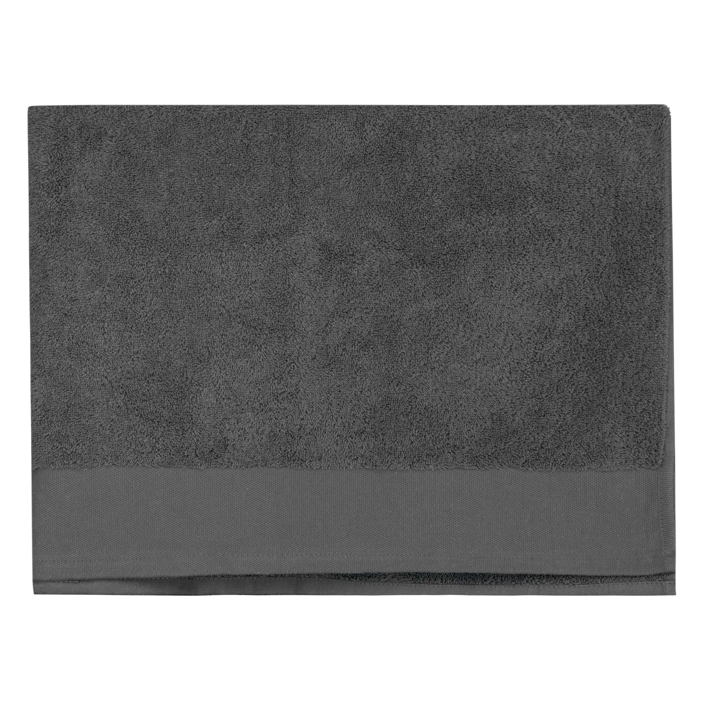 Toalla de playa algodón orgánico Iron Grey