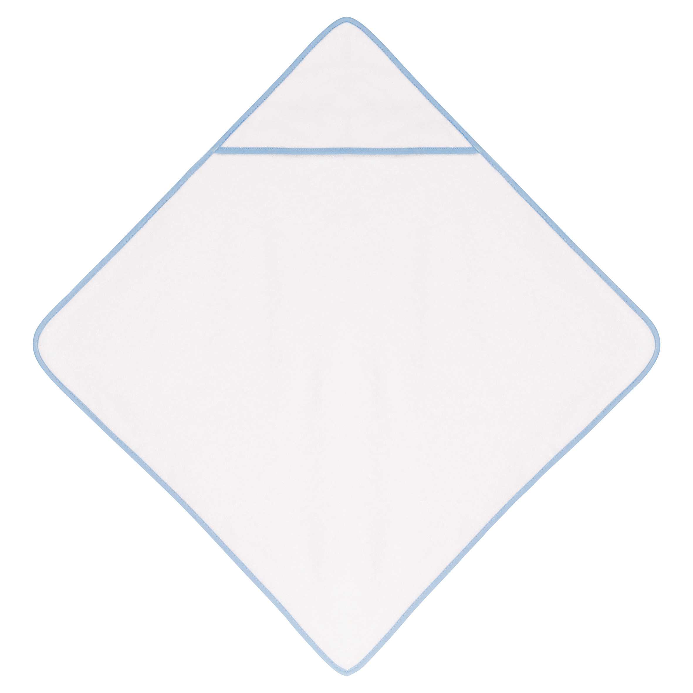 Toalla de baño con capucha bebé White / Sky Blue