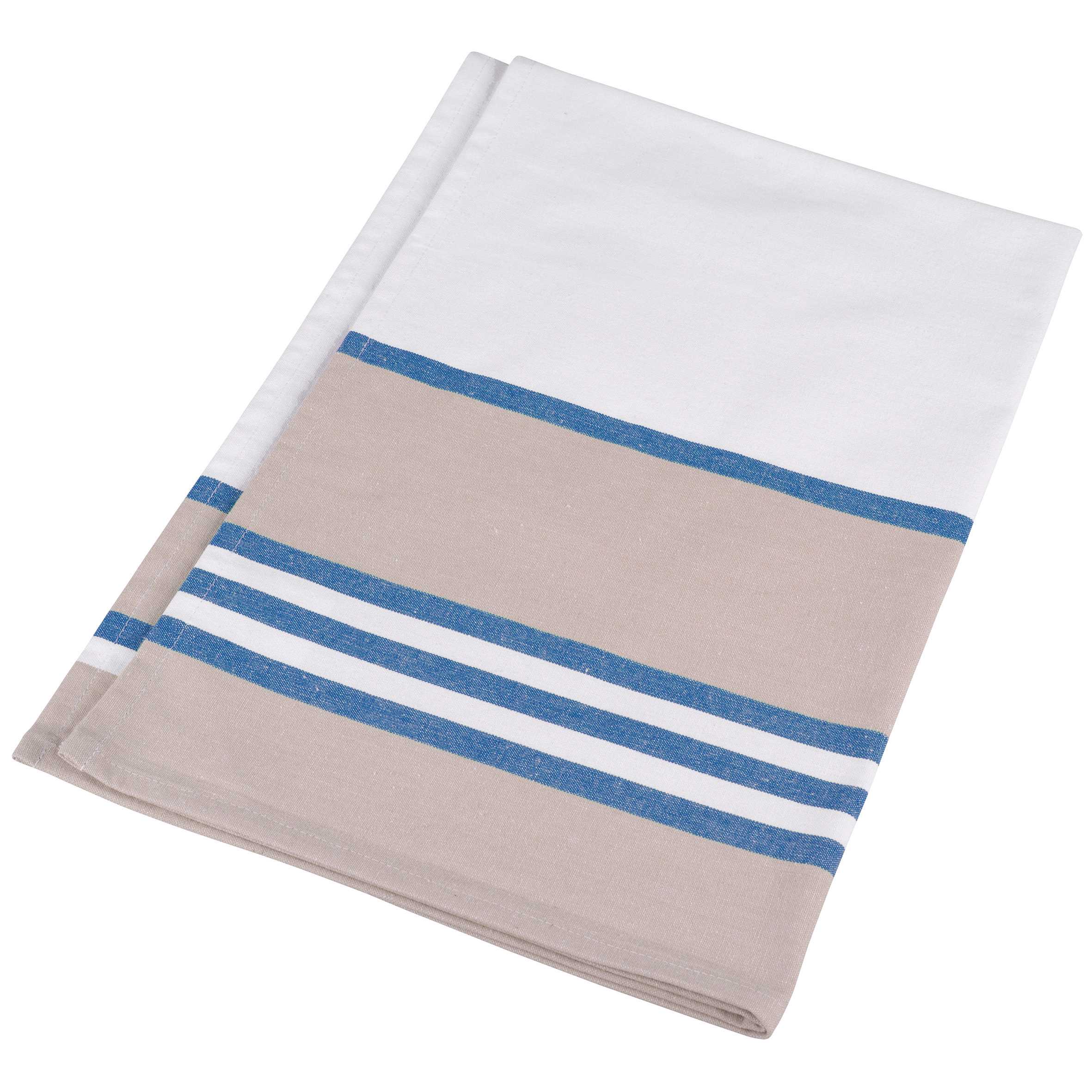 Paño de cocina a rayas White / Royal Blue