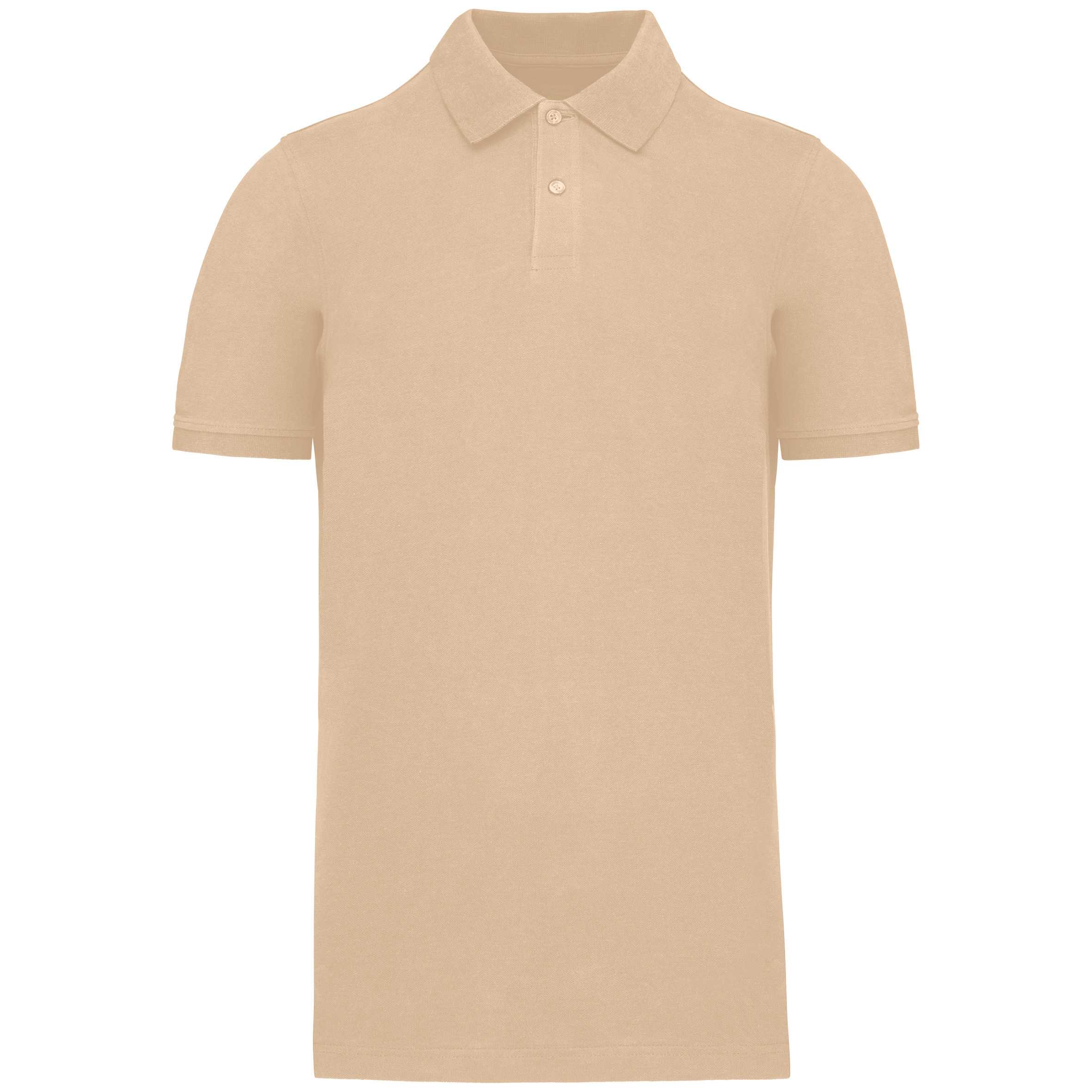 Polo piqué Bio180 hombre Light Sand