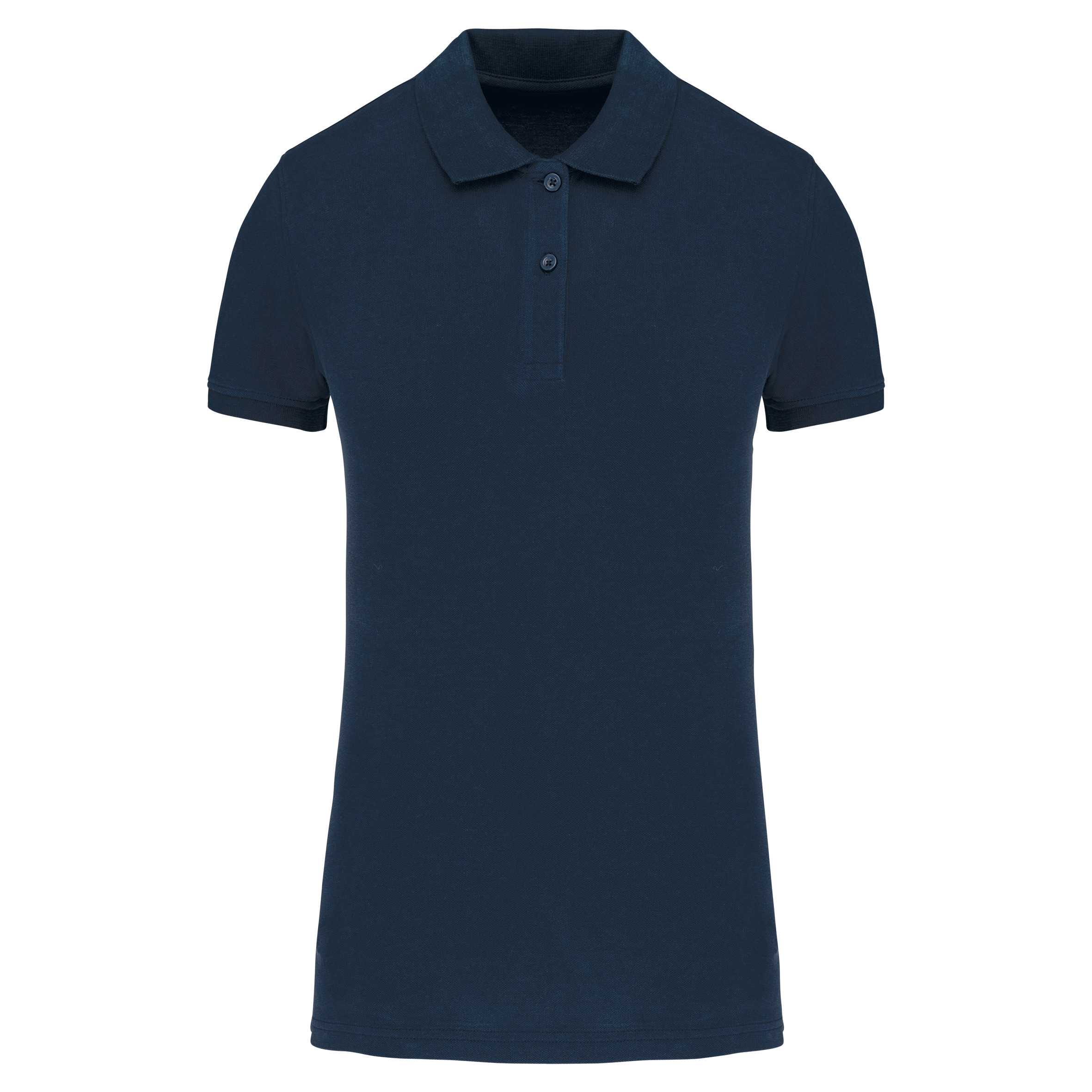 Polo piqué Bio180 mujer Navy