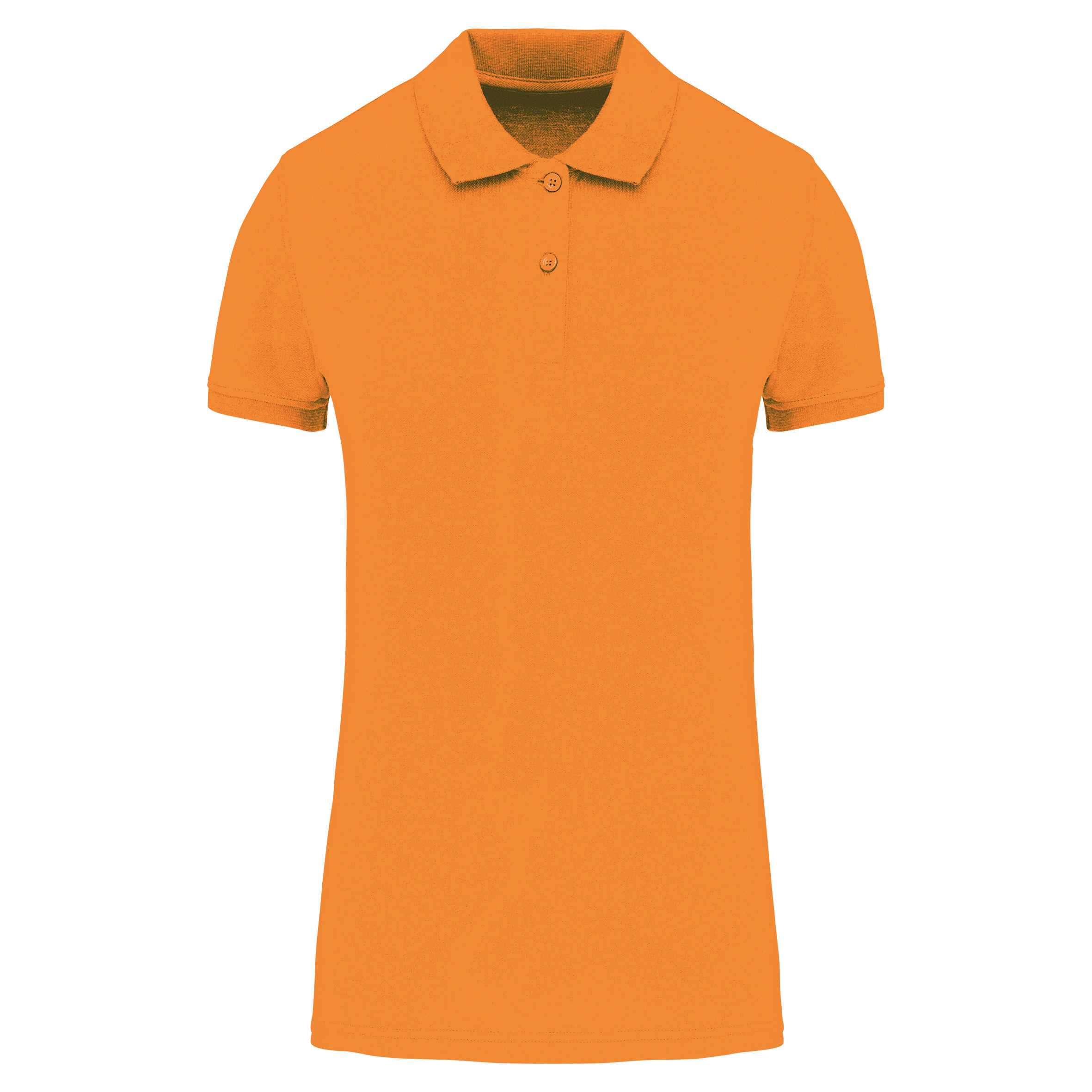 Polo piqué Bio180 mujer Orange