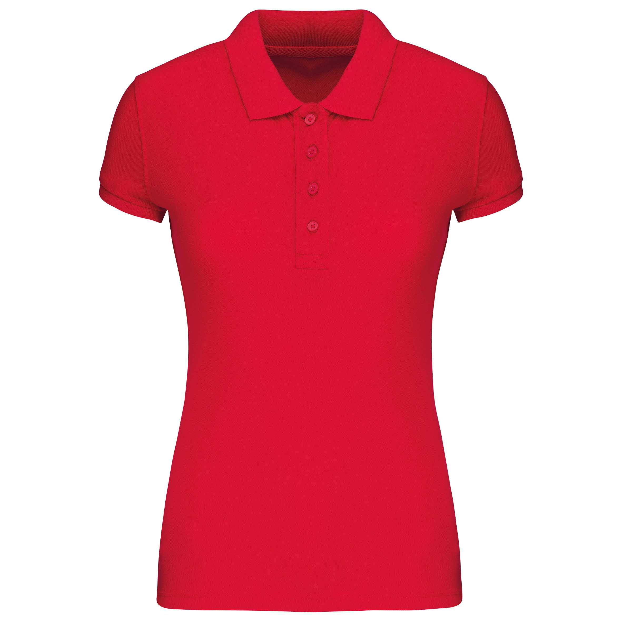 Polo piqué orgánico de mujer Red
