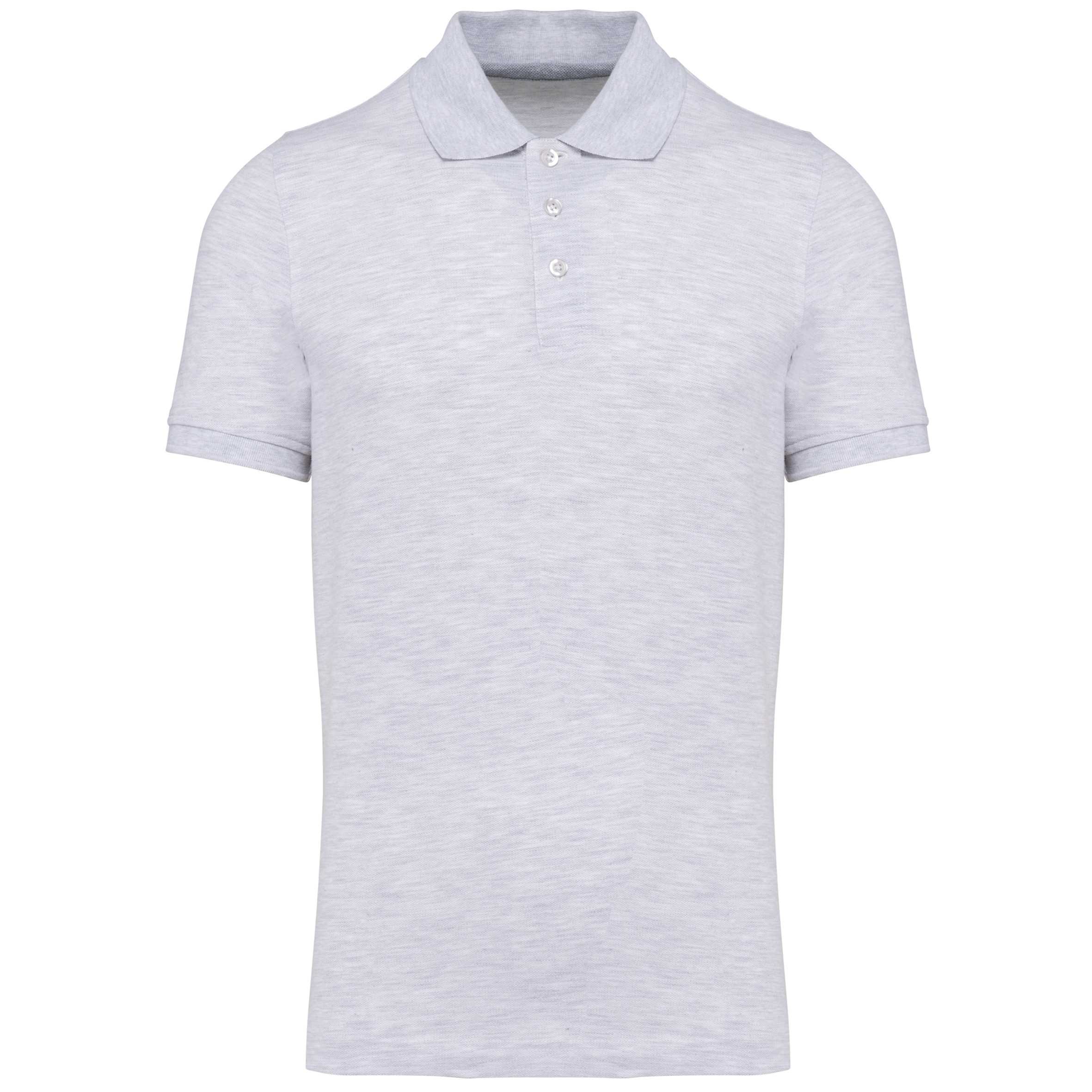 Polo de punto piqué manga corta hombre Ash Heather