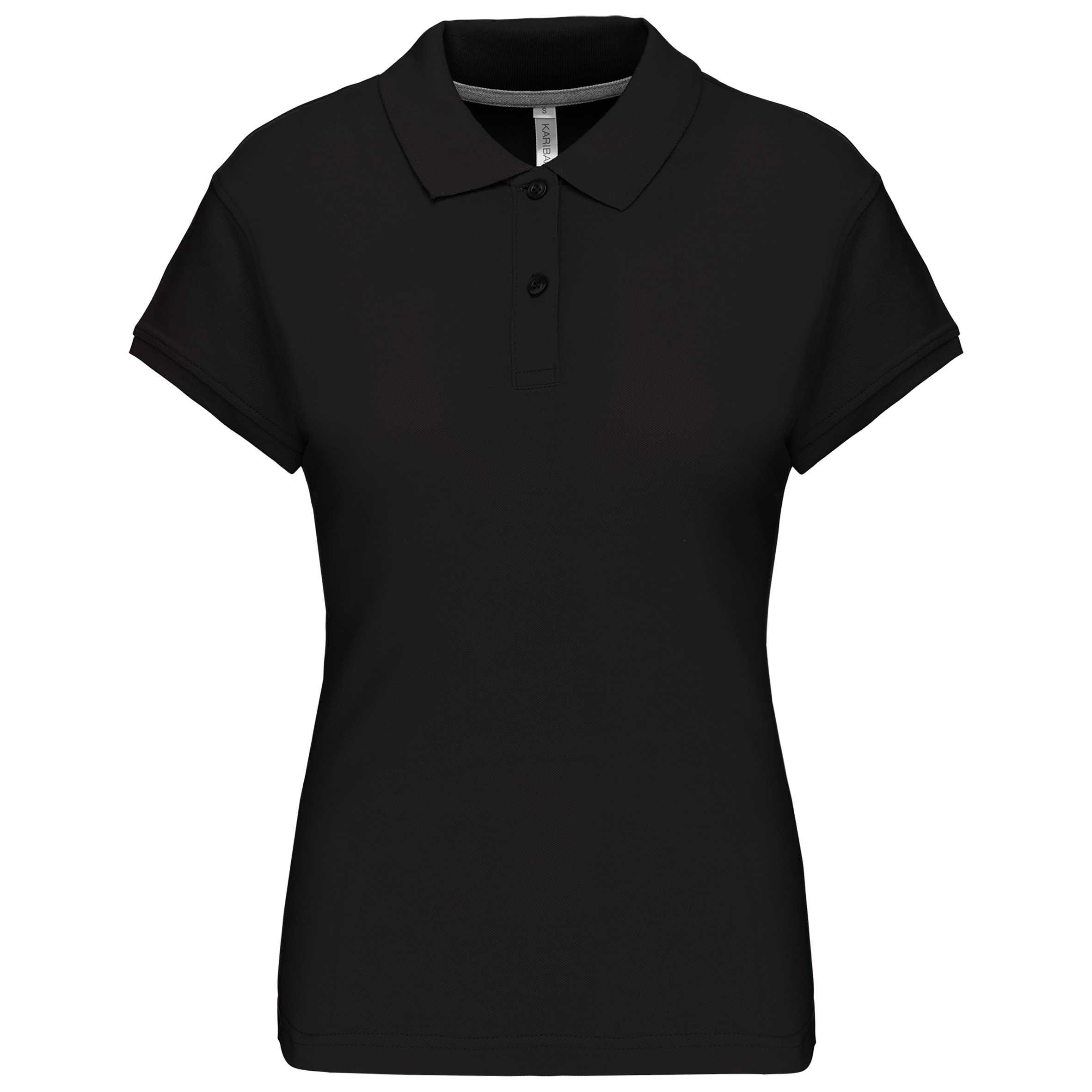 Polo manga corta mujer Black