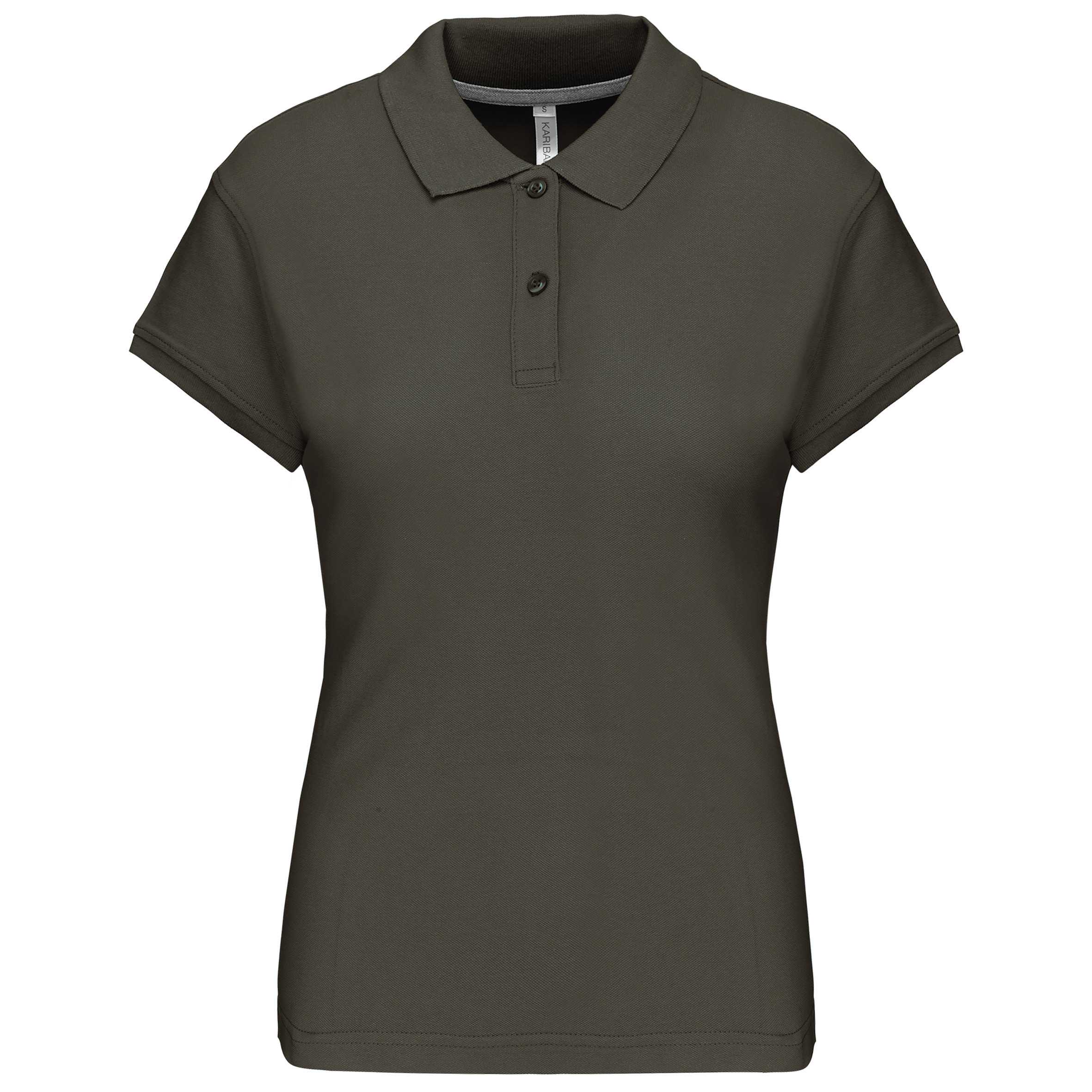 Polo manga corta mujer Dark Khaki