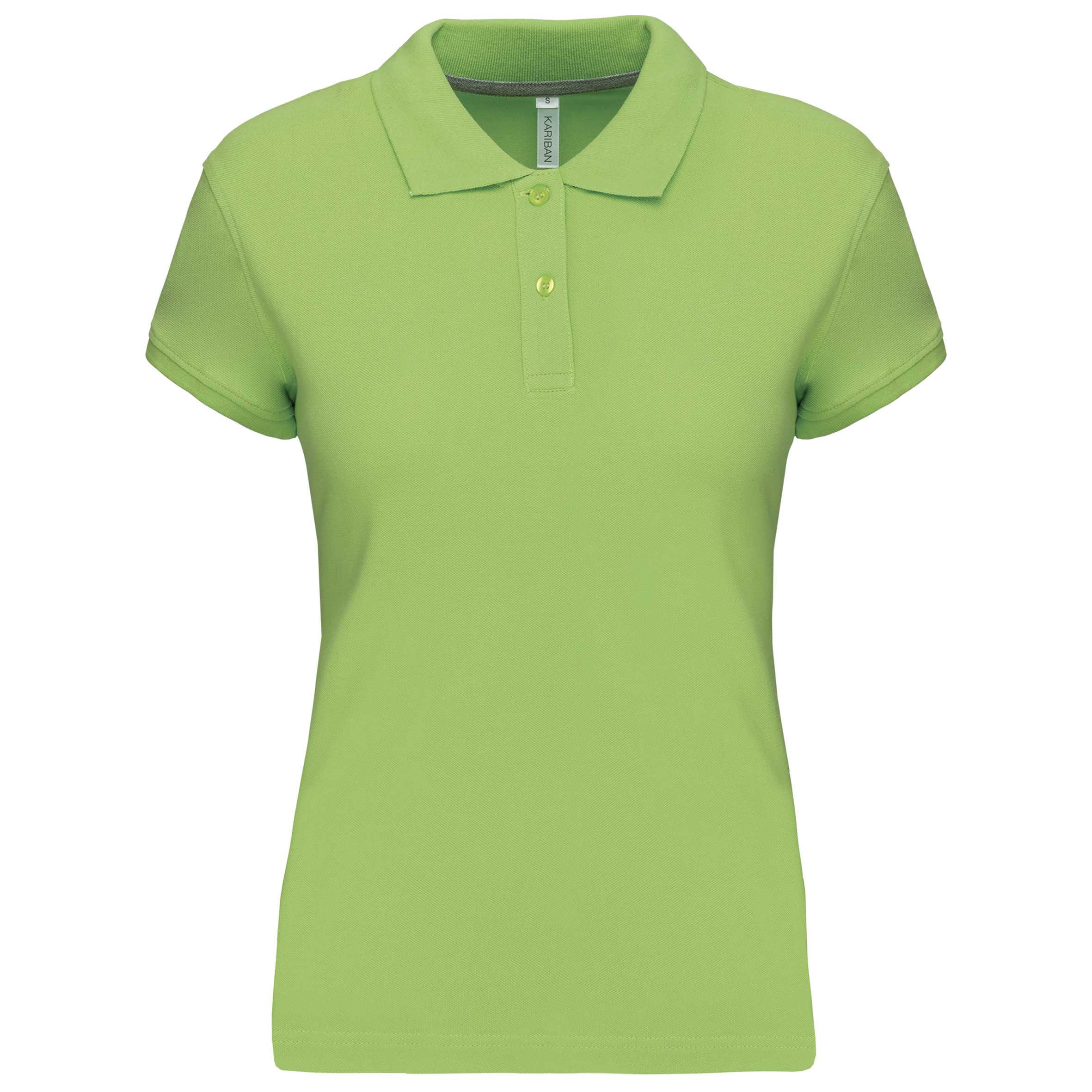 Polo manga corta mujer Lime