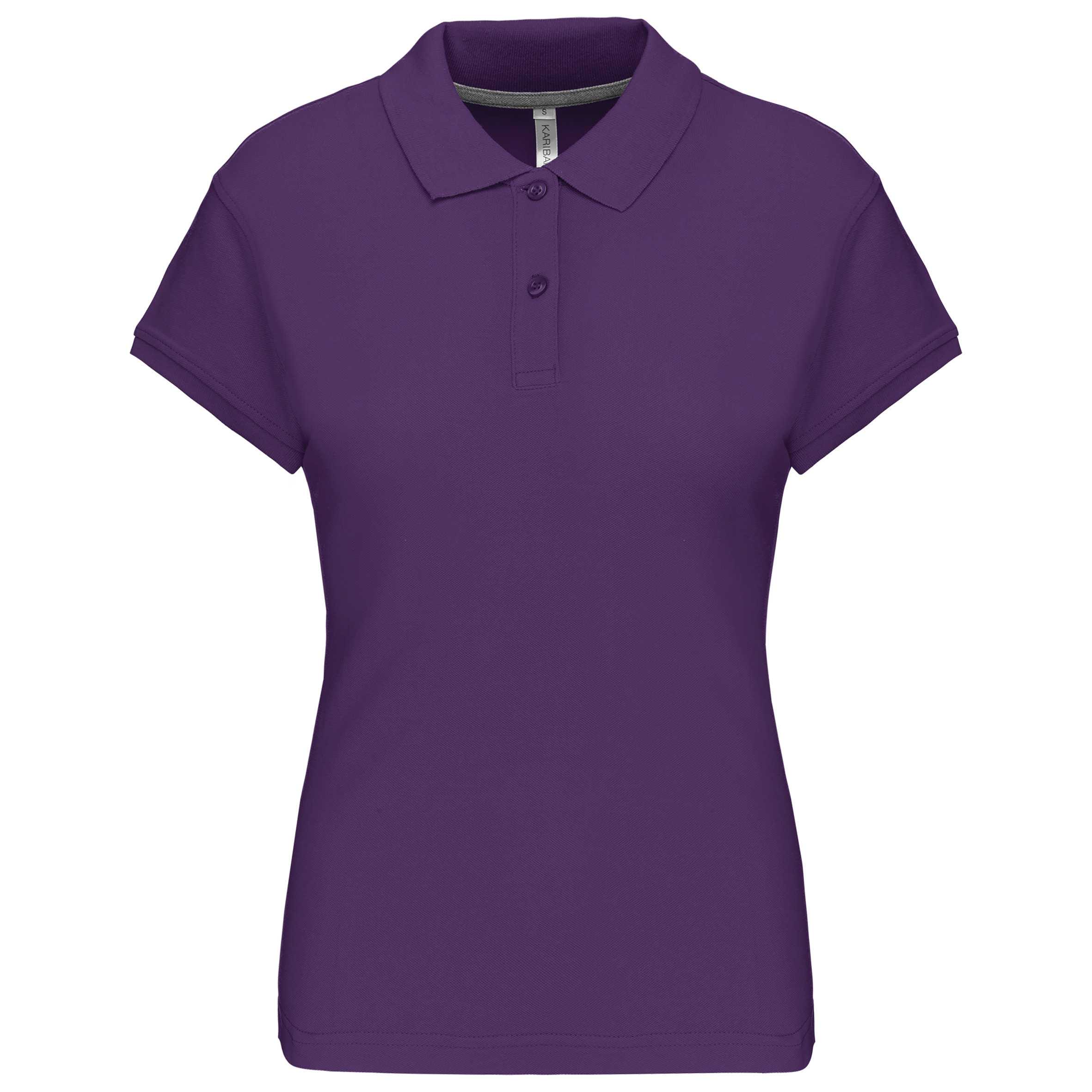 Polo manga corta mujer Purple
