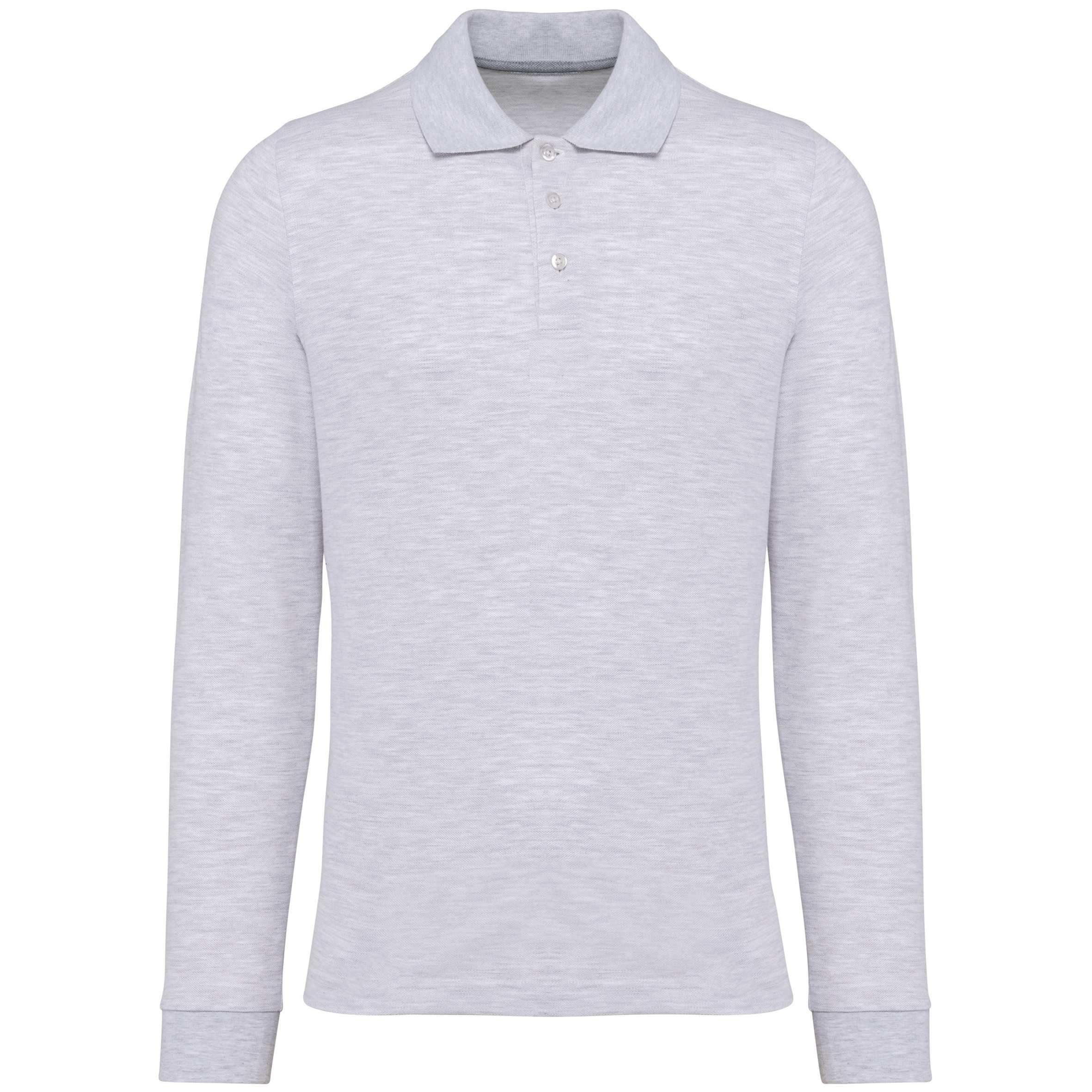 Polo manga larga hombre Ash Heather