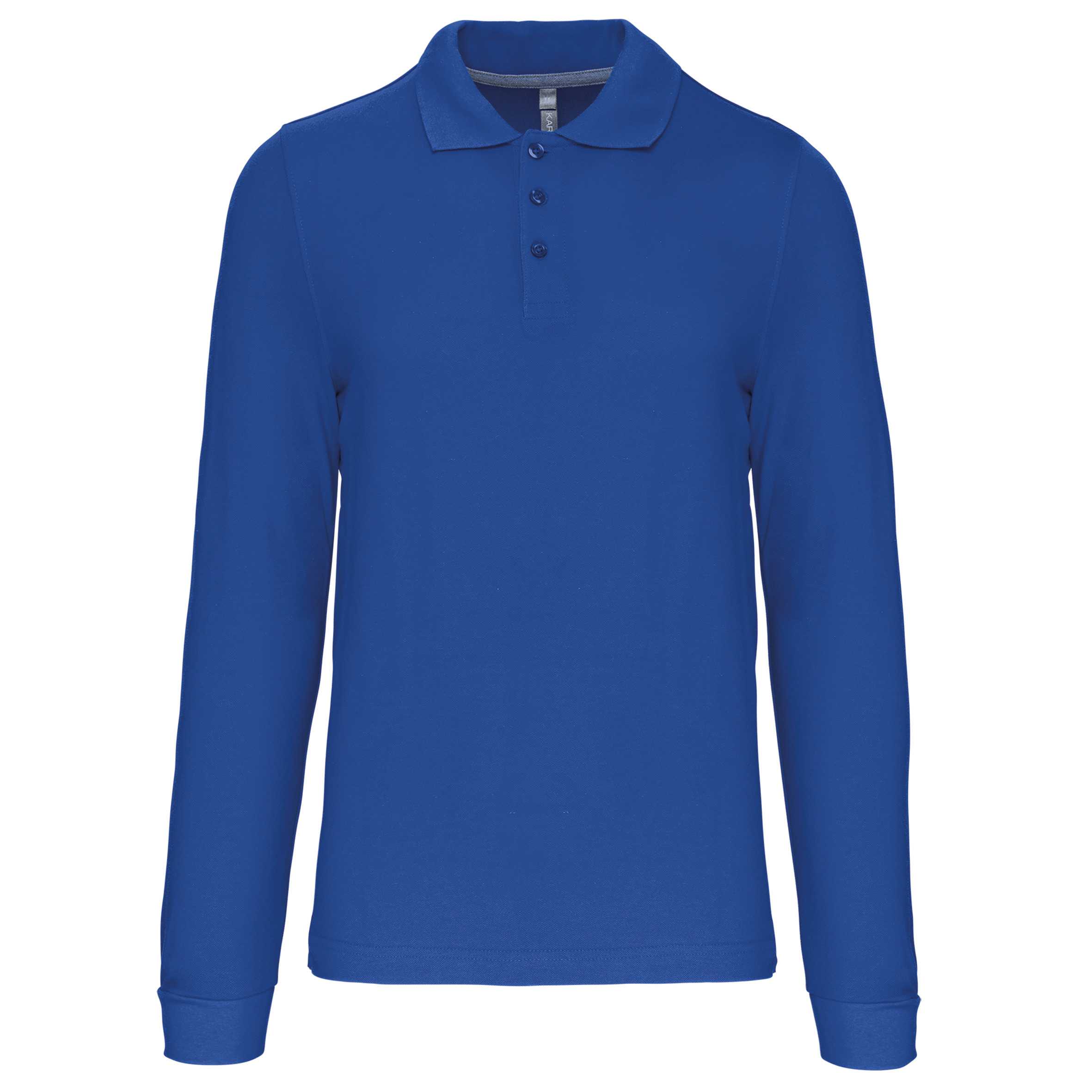Polo manga larga hombre Light Royal Blue