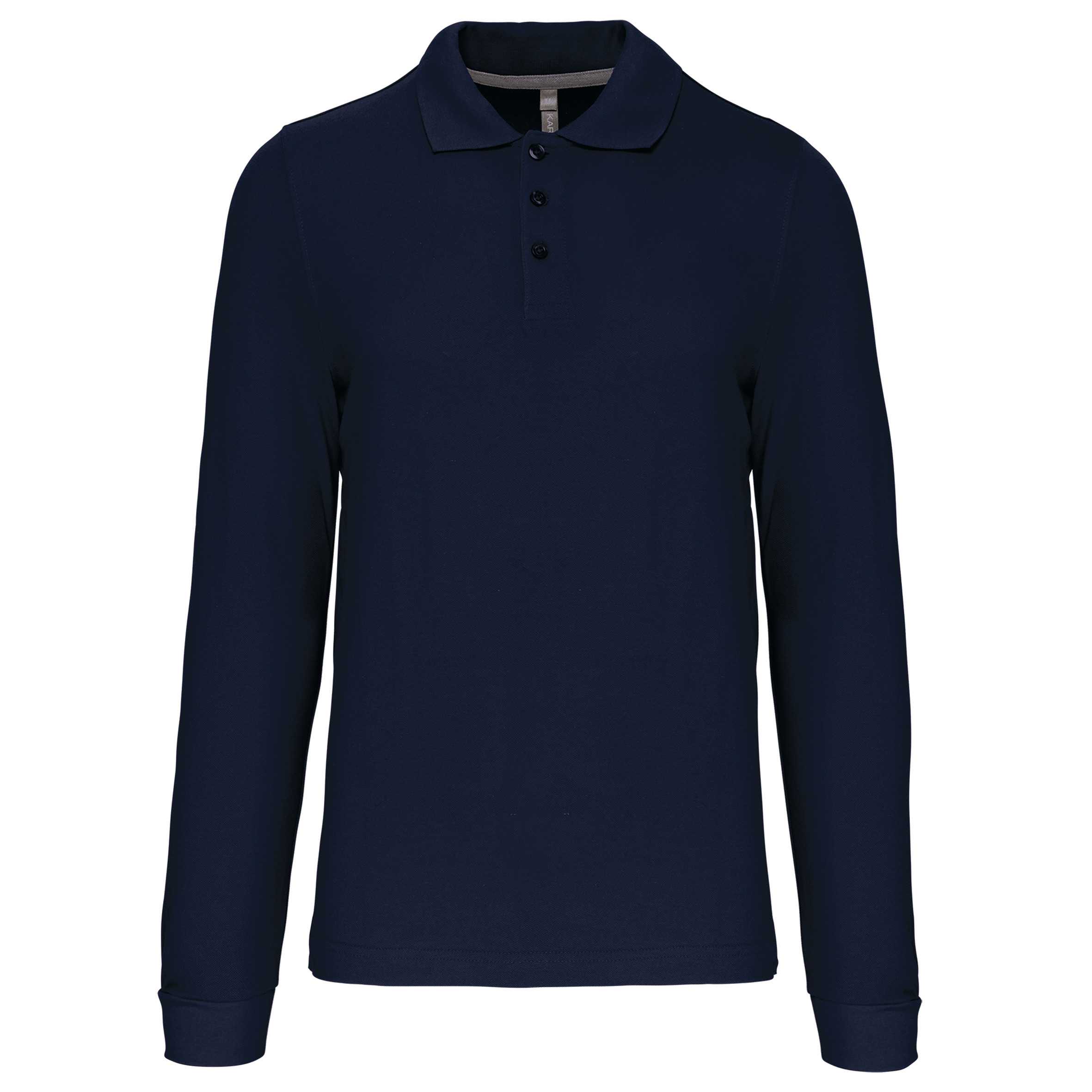 Polo manga larga hombre Navy