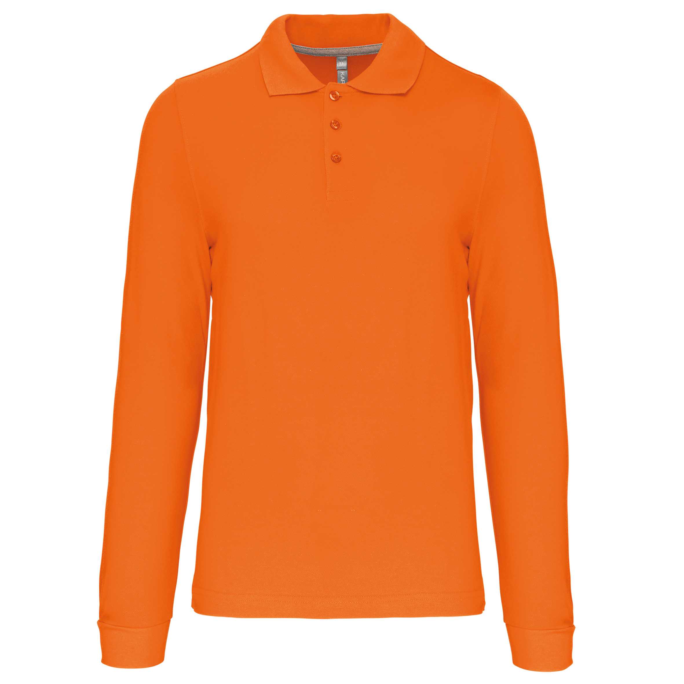 Polo manga larga hombre Orange