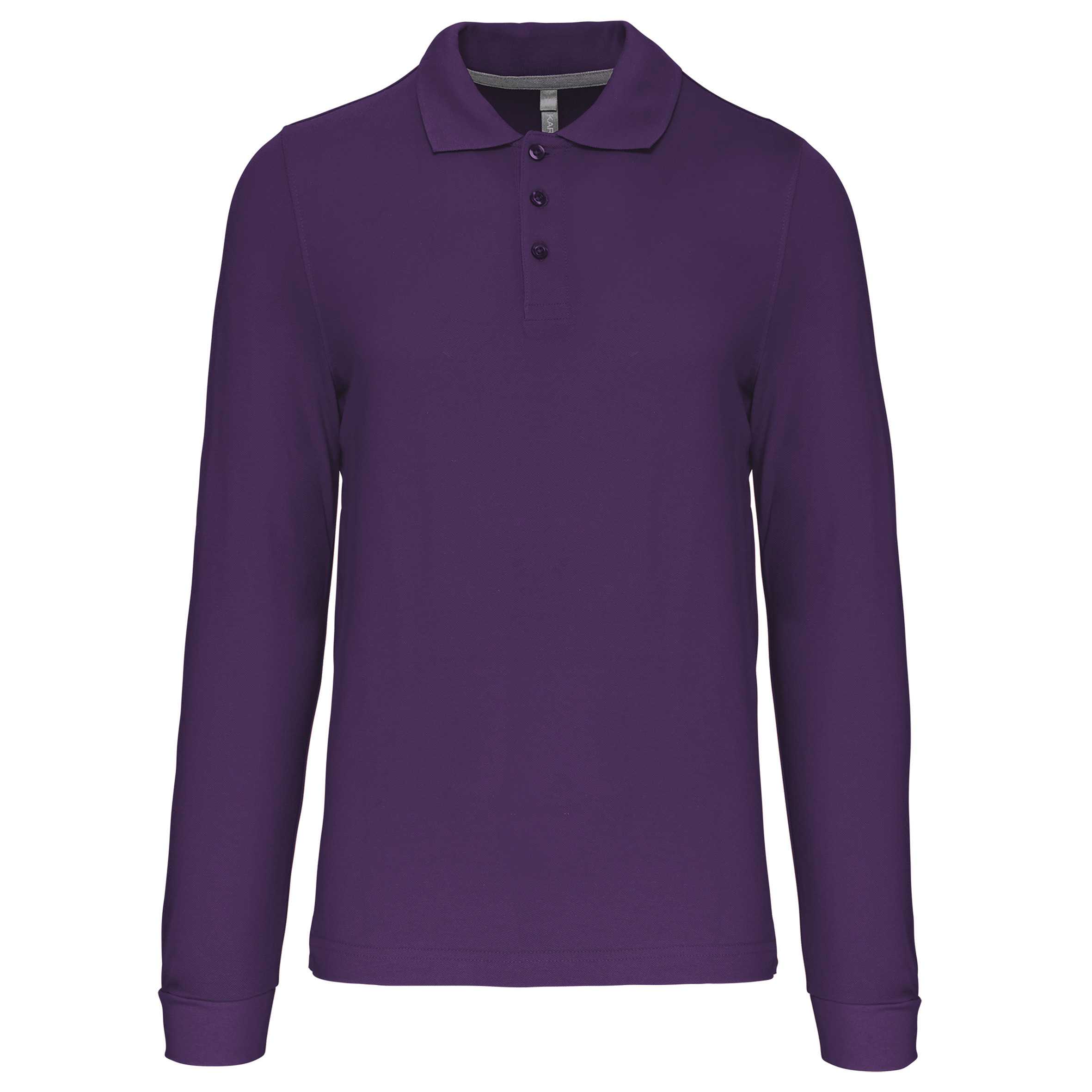 Polo manga larga hombre Purple
