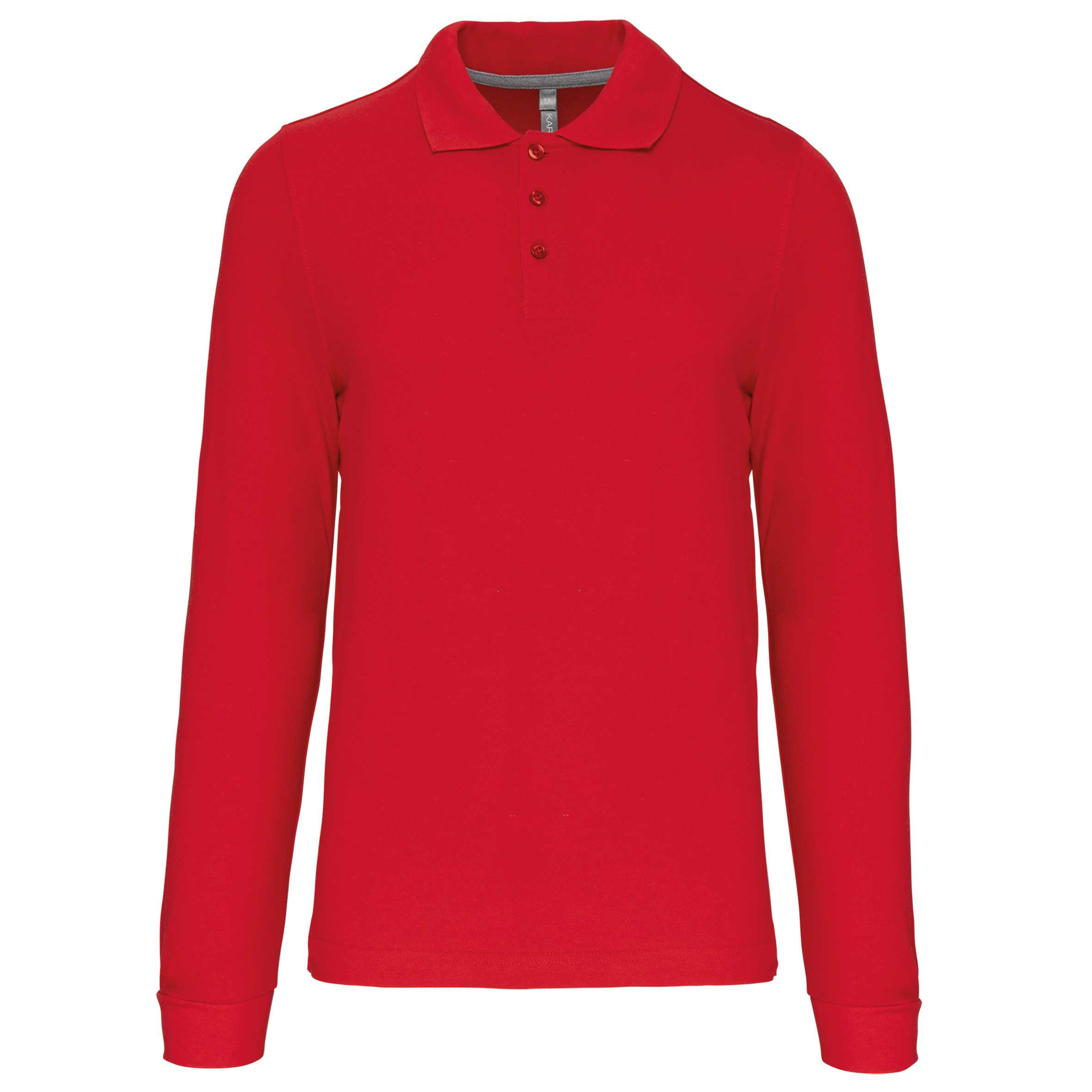 Polo manga larga hombre Red